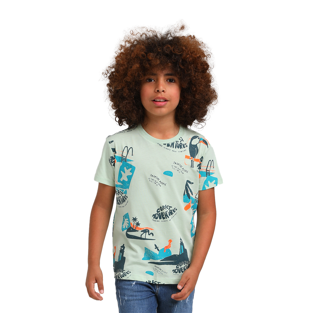 Mint Blue Adventure T-shirt