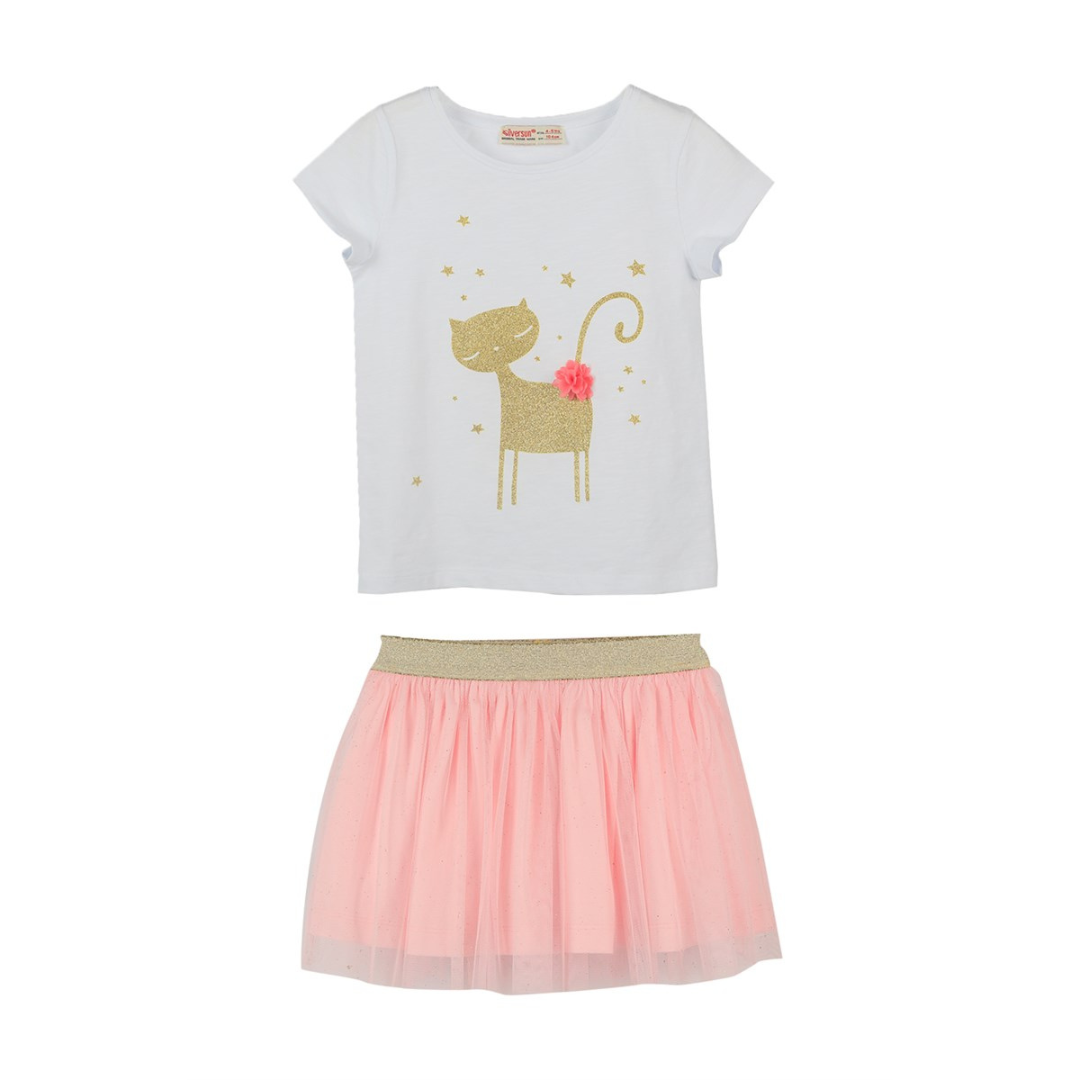 Party Pink Casual Set - Party Pink Casual Set - 2-3 Years - Silversun - Melymod