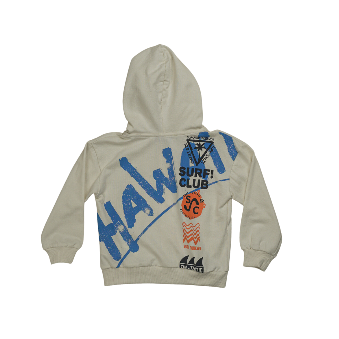 Surf Club Beige Zipper - Surf Club Beige Zipper - 2-3 Years - Silversun - Melymod