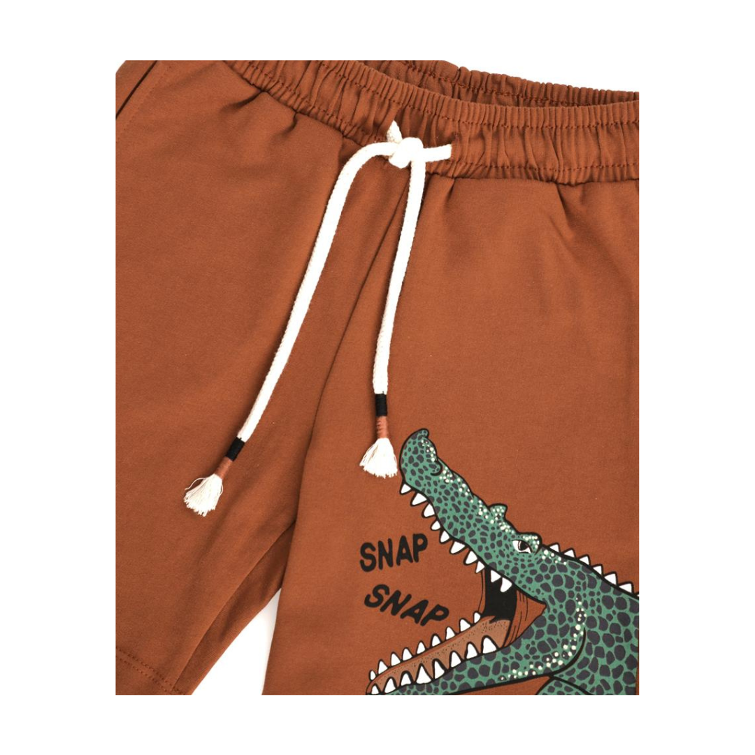 T-REX Brown Short - T-REX Brown Short - 2-3 Years - Silversun - Melymod