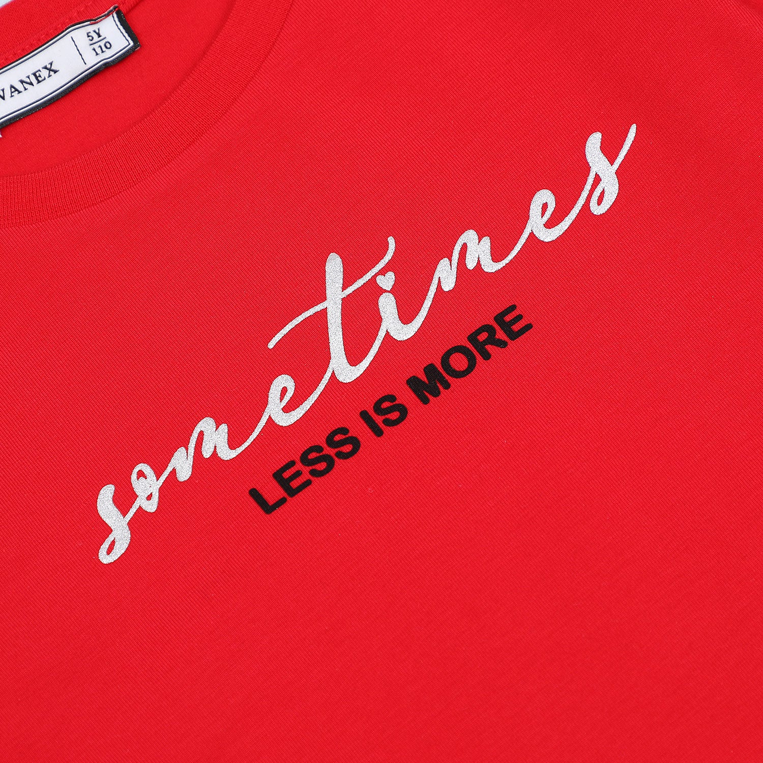 Red Top & Black Leather Skirt Casual Set - Red Top & Black Leather Skirt Casual Set - 5 Years - Wanex - Melymod