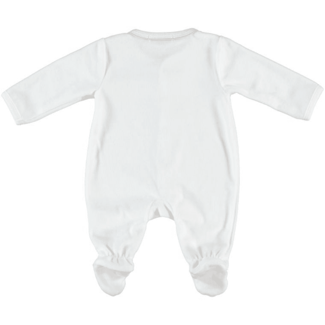 Velvet Pajama for Baby Girls - Velvet Pajama for Baby Girls - 0-3 Months - Monna Rosa - Melymod