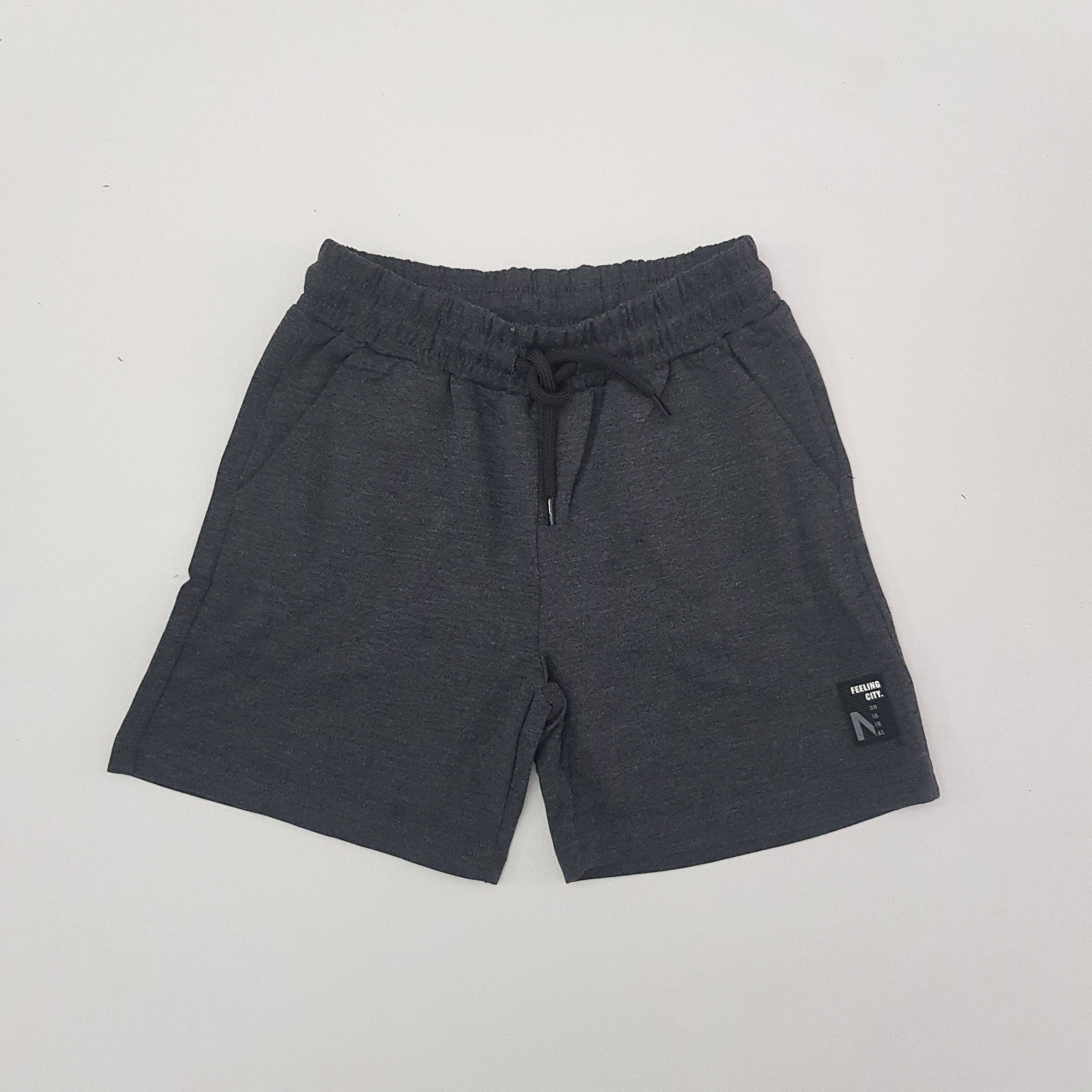 Running Boys Shorts - Running Boys Shorts - 6-7 Years / Dark Gray / Cotton - Macawi - Melymod