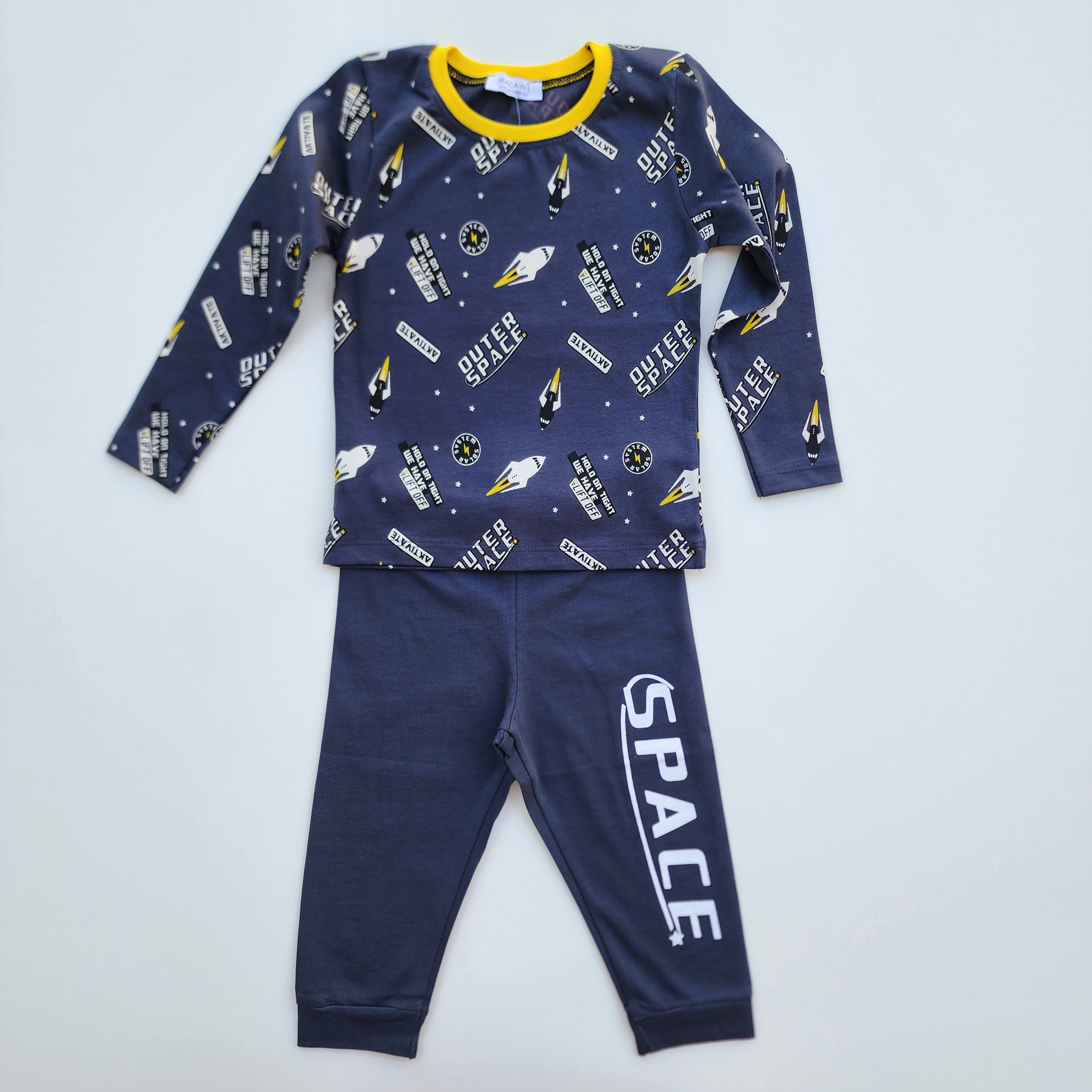 Outer Space Boys Pajama - Outer Space Boys Pajama - 1-2 Years - Macawi - Melymod