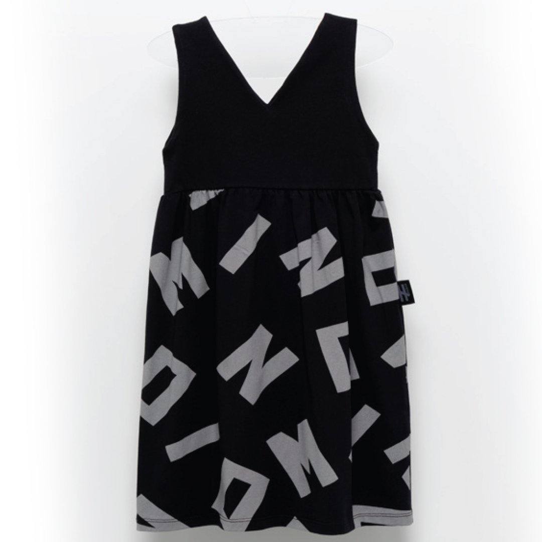 Sleeveless Cotton Dress - Sleeveless Cotton Dress - 6 Years / Black - MoiNoi - Melymod