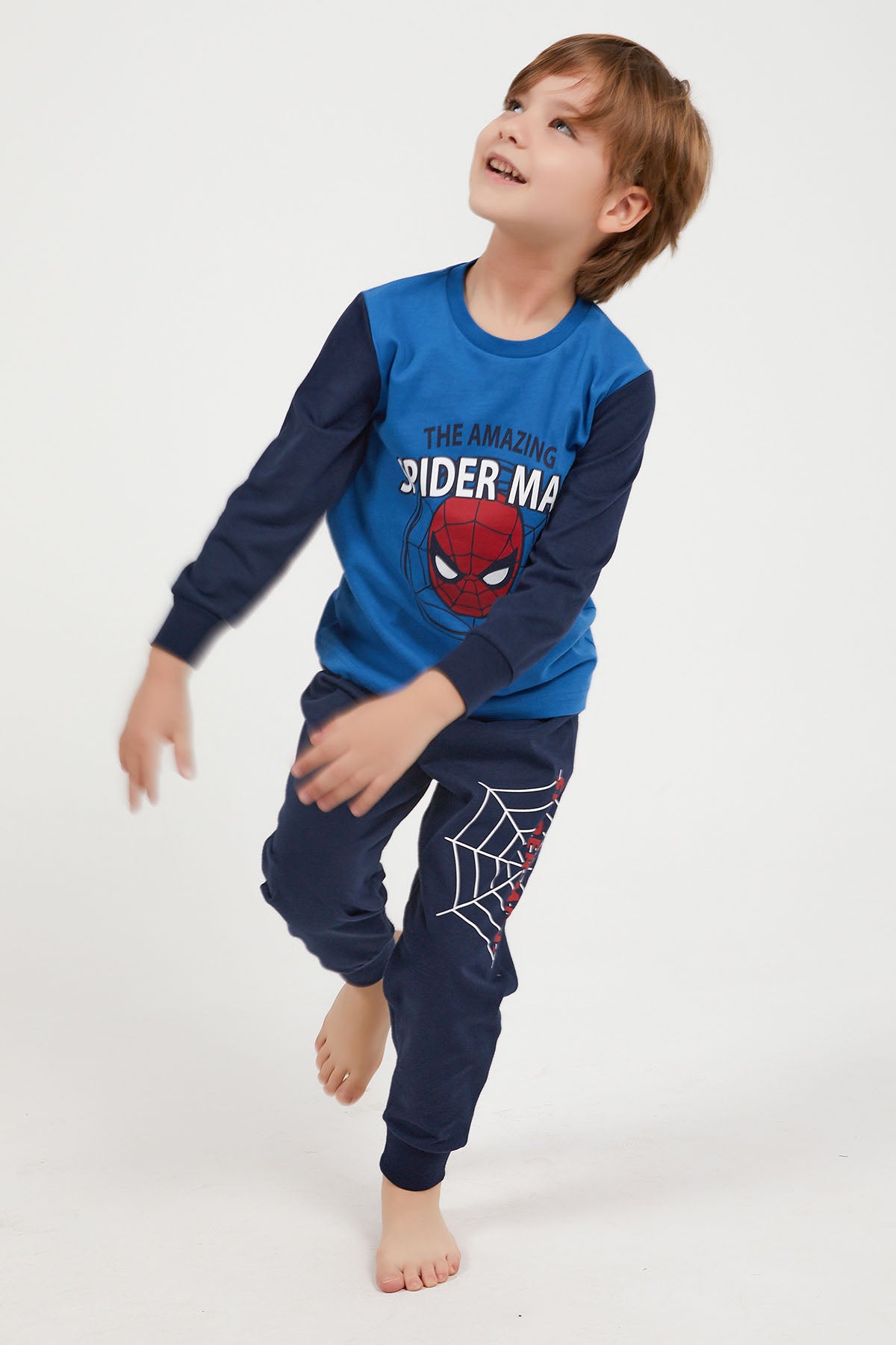 Spider-Man Blue Cotton Set - Spider-Man Blue Cotton Set - 3-4 Years - Rolypoly - Melymod