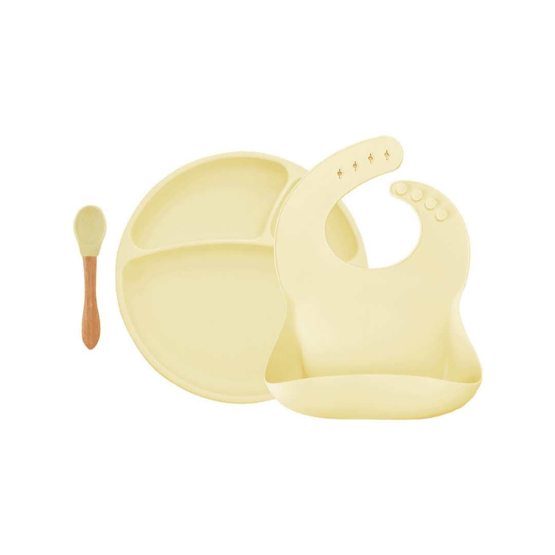 MinikOiOi Feeding Set (BLW2) - Mellow Yellow - MinikOiOi Feeding Set (BLW2) - Mellow Yellow - Mellow Yellow - Minikoioi - Melymod