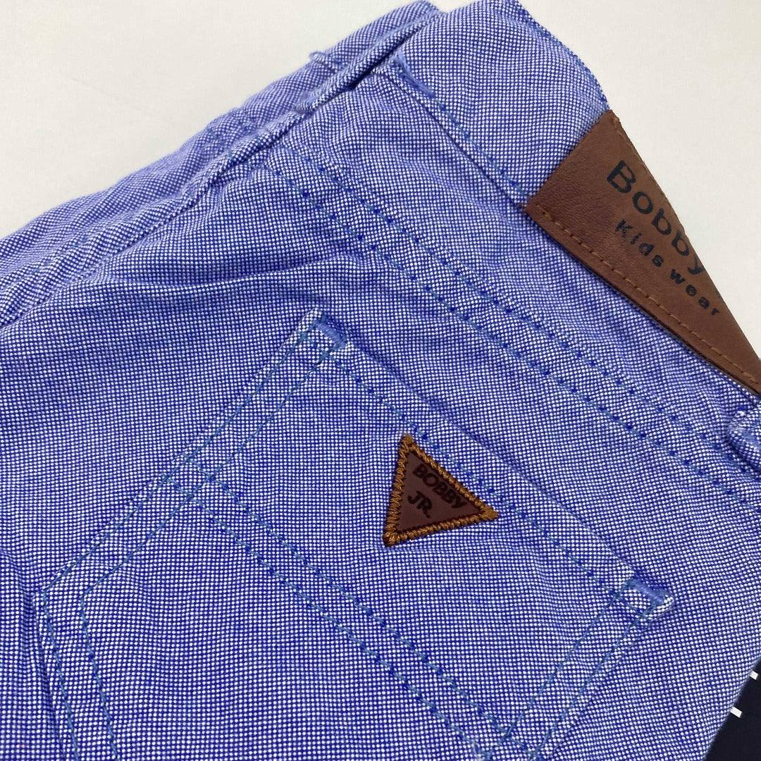 Denim Colored Boys Shorts - Denim Colored Boys Shorts - 3-4 Years / Lilac - Bobby JR - Melymod
