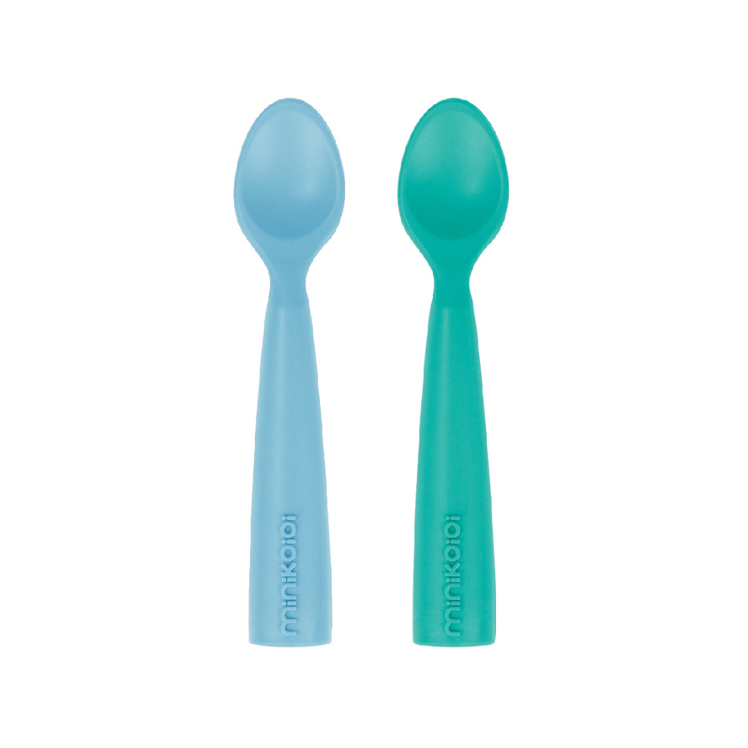 Minikoioi - Silicone Scoopers - Mineral Blue/Aqua Green - Pack of 2 - Minikoioi - Silicone Scoopers - Mineral Blue/Aqua Green - Pack of 2 - Default Title - Minikoioi - Melymod