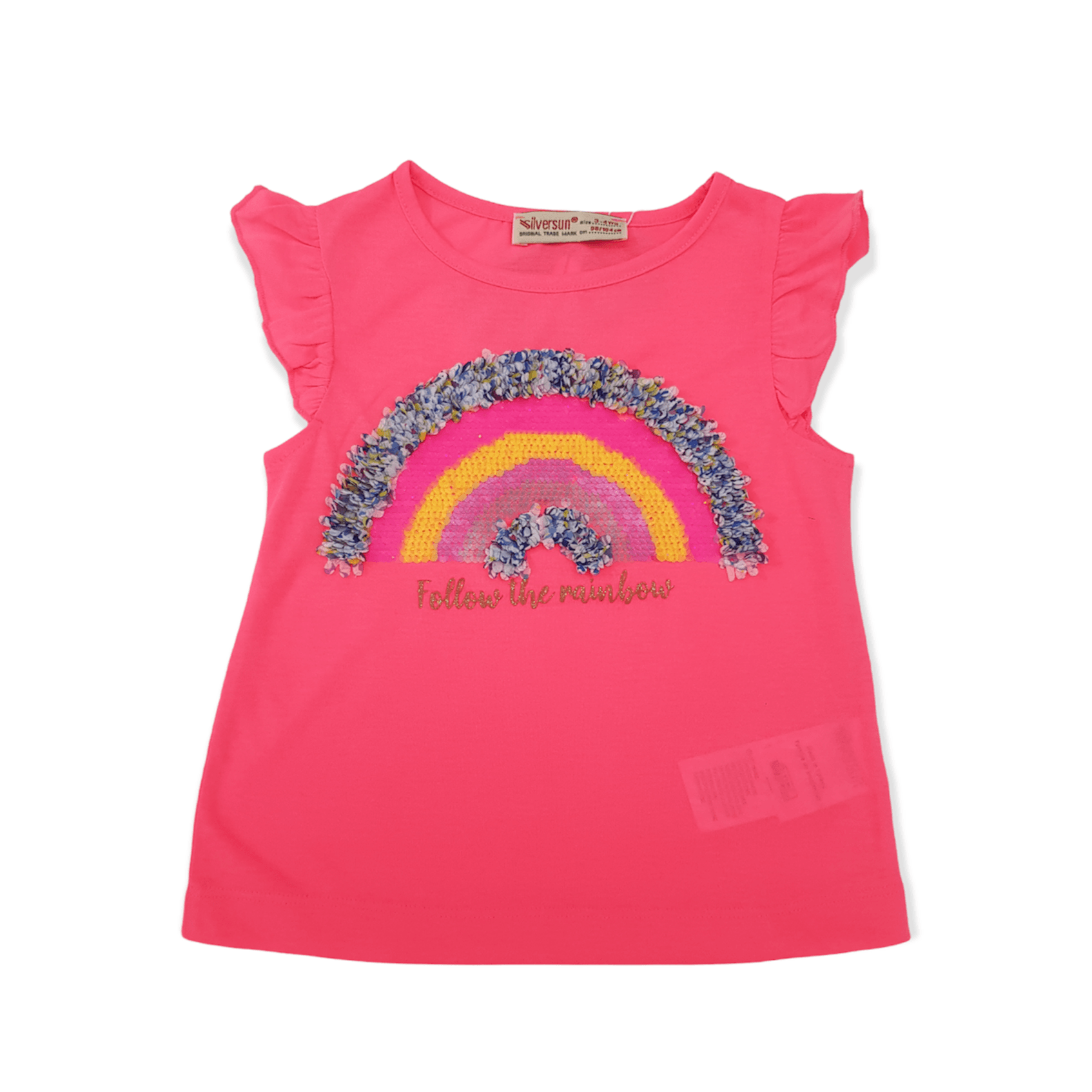 Rainbow Girls Top - Rainbow Girls Top - 2-3 Years / Fushia - Silversun - Melymod