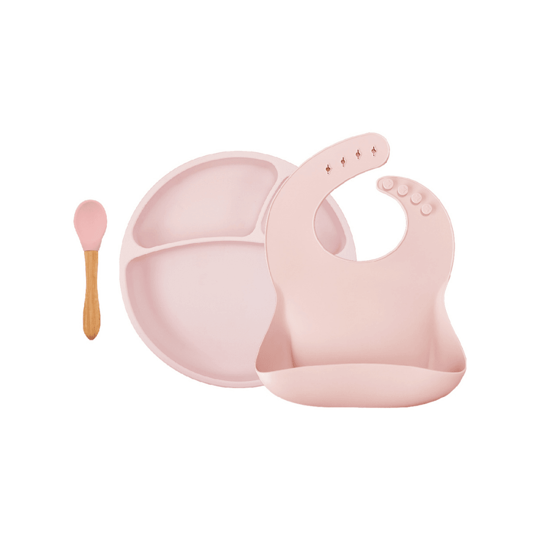 MinikOiOi Feeding Set (BLW2) - Pinky Pink - MinikOiOi Feeding Set (BLW2) - Pinky Pink - Pinky Pink - Minikoioi - Melymod