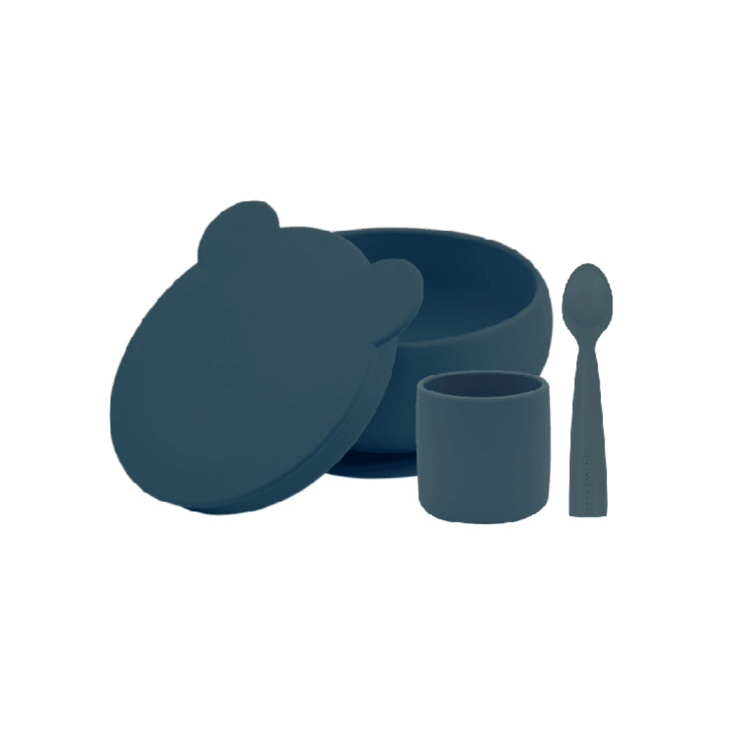 MinikOiOi Baby Led Weaning set 1 - Deep Blue - MinikOiOi Baby Led Weaning set 1 - Deep Blue - Deep Blue - Minikoioi - Melymod