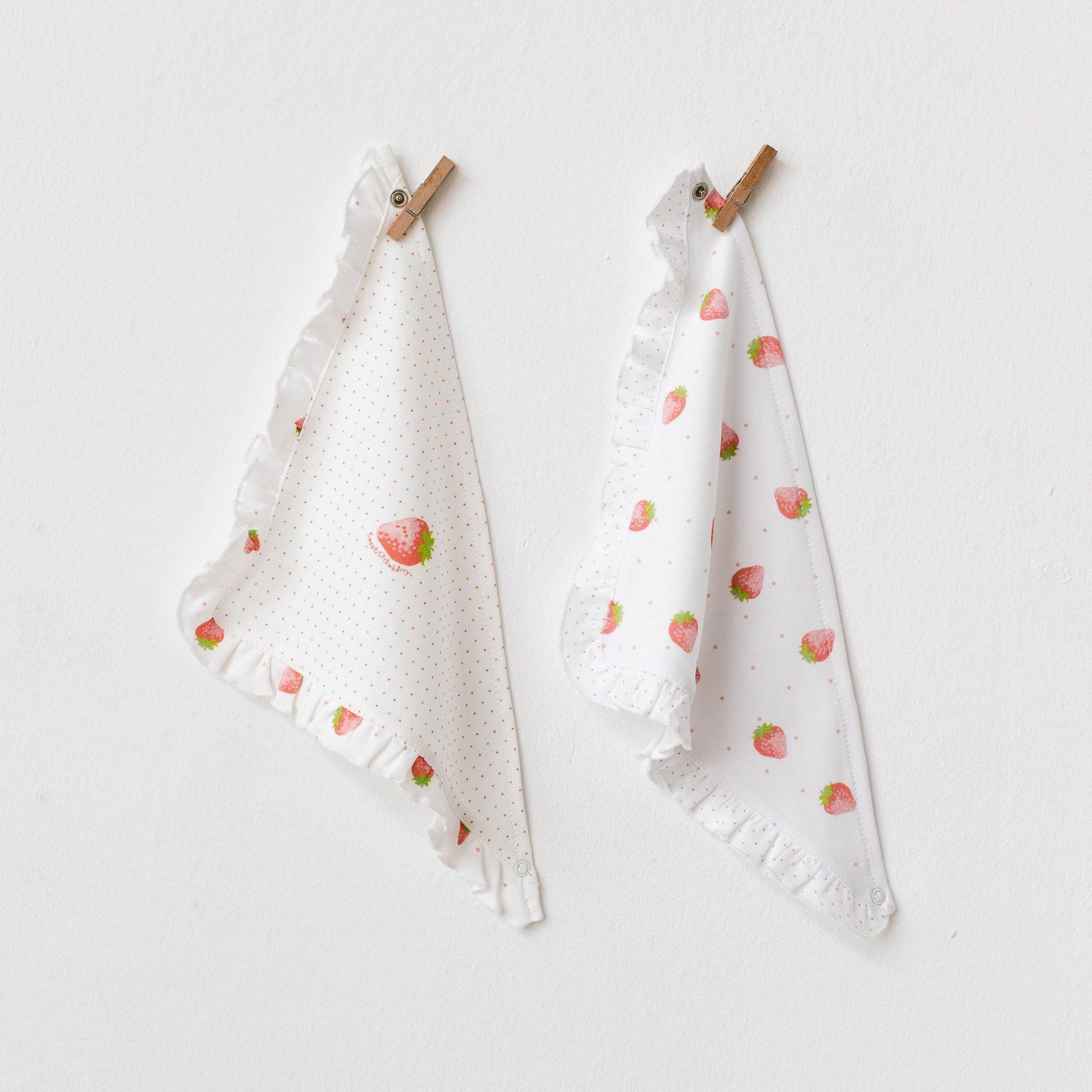 Strawberry Picnic Time - 2 Pieces Bibs Set - Strawberry Picnic Time - 2 Pieces Bibs Set - Default Title - Andywawa - Melymod