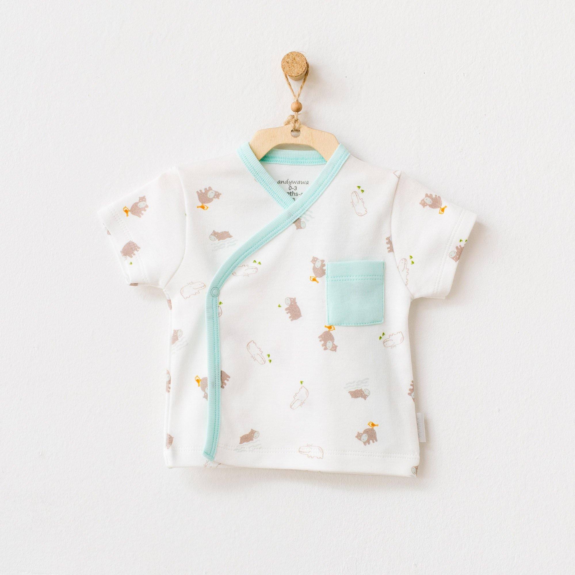 Hippo - Side Snap T-Shirt - Hippo - Side Snap T-Shirt - 0-3 Months - Andywawa - Melymod