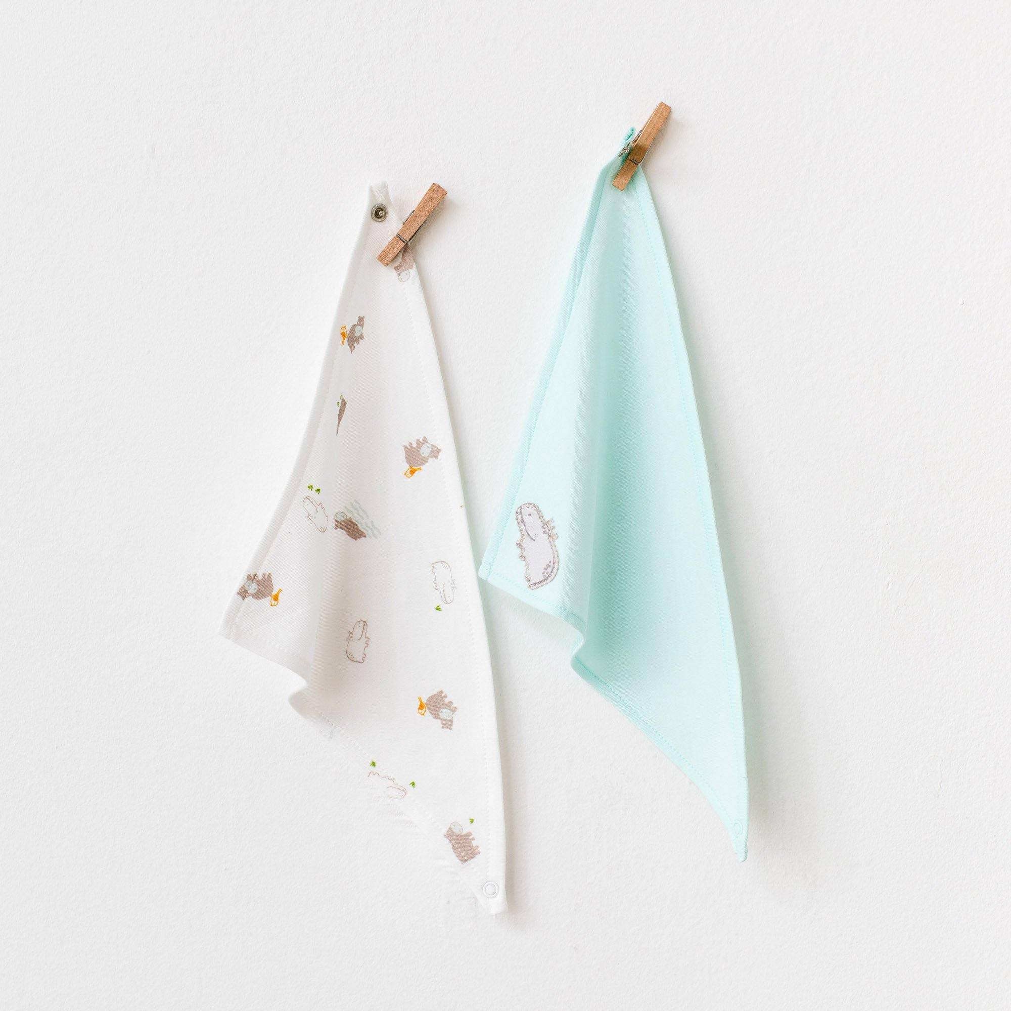 Hippo - 2 Pieces Bibs Set - Hippo - 2 Pieces Bibs Set - Default Title - Andywawa - Melymod