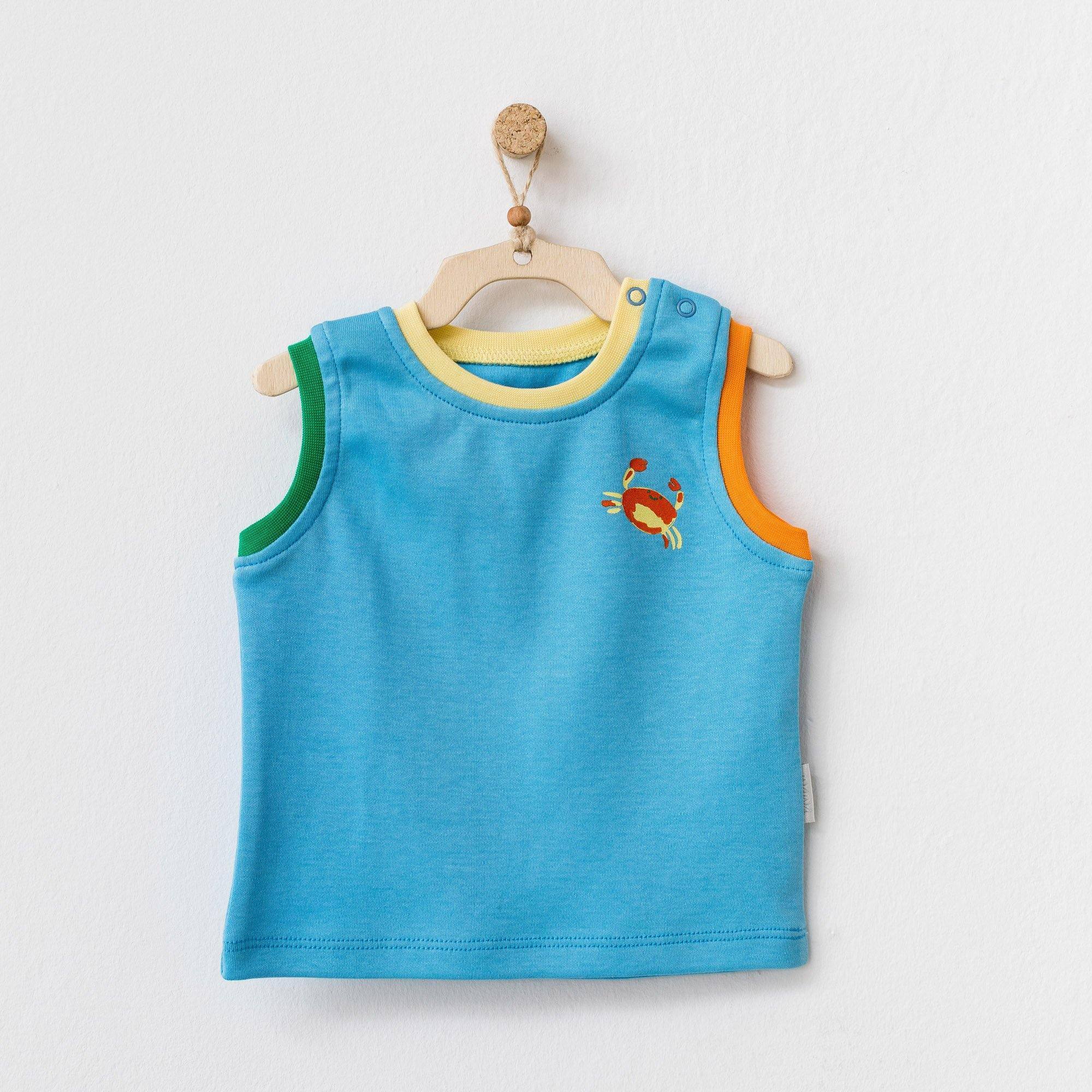 Play Time - Sleeveless Shirt - Play Time - Sleeveless Shirt - 1-3 Months / Yellow - Andywawa - Melymod