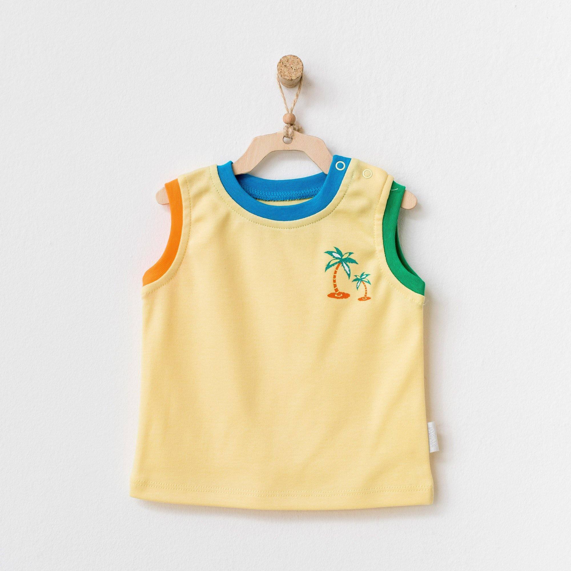 Play Time - Sleeveless Shirt - Play Time - Sleeveless Shirt - 1-3 Months / Yellow - Andywawa - Melymod