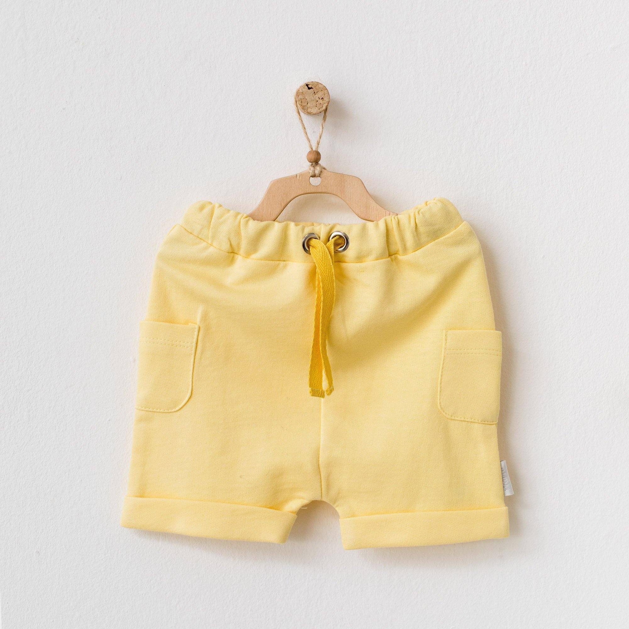Play Time - Cotton Short - Play Time - Cotton Short - 0-3 Months / Yellow - Andywawa - Melymod