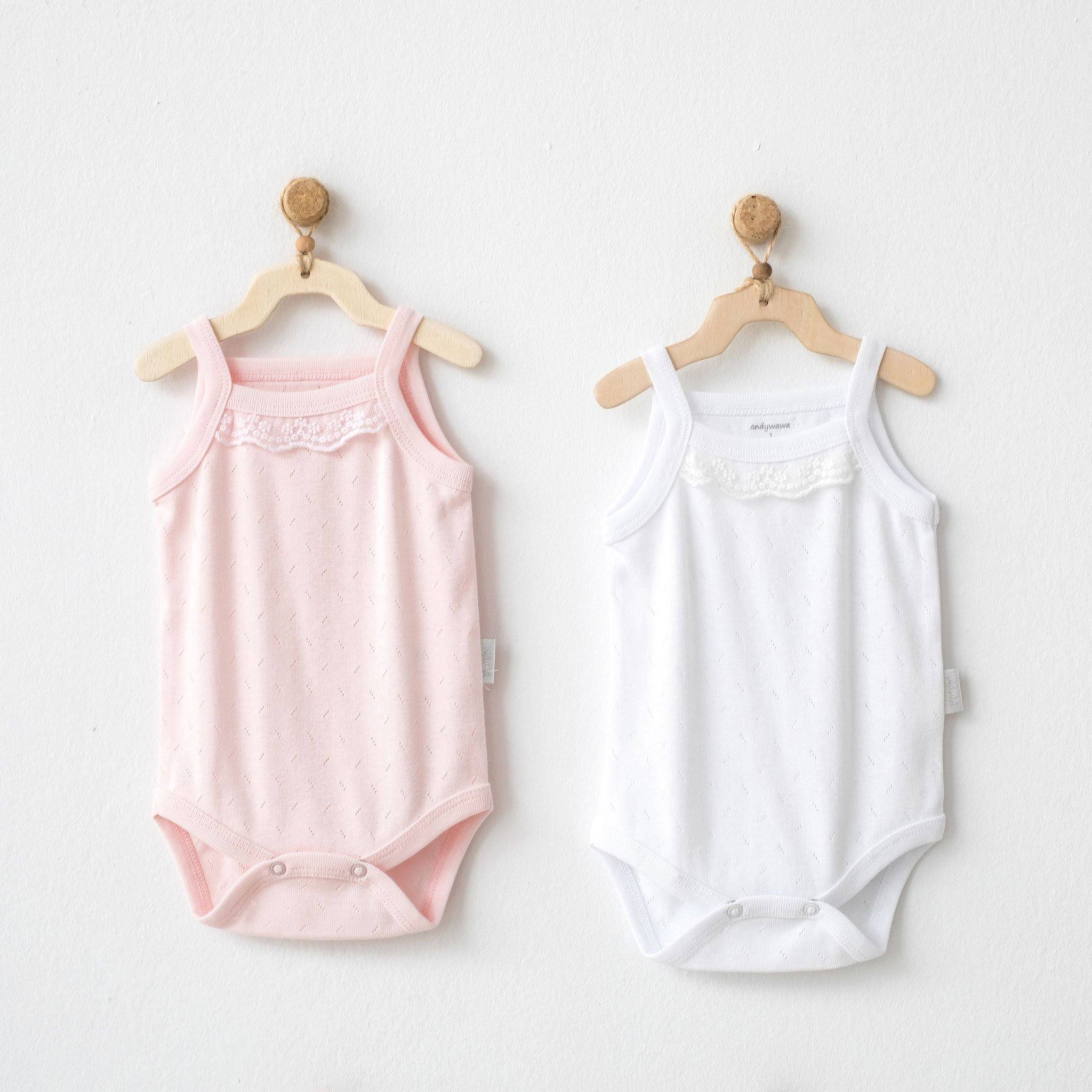 Strappy Bodysuit Set - Strappy Bodysuit Set - 0-1 Months / Off White - Andywawa - Melymod