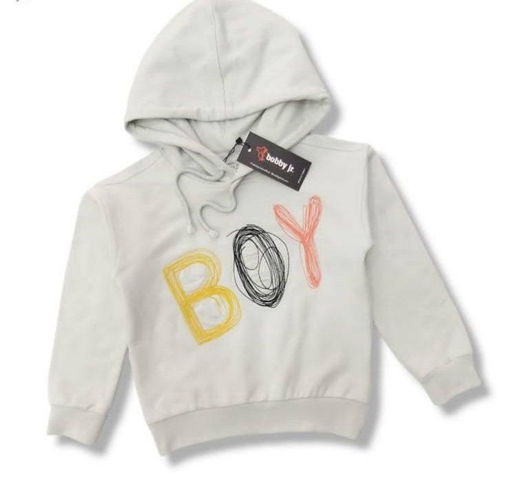 Gray Boy Hoodie - Gray Boy Hoodie - 3-4 Years - Bobby JR - Melymod