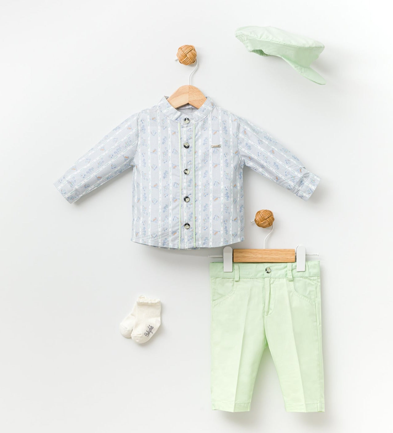 Babydola Car Traffic 4pcs Casual Sets - Babydola Car Traffic 4pcs Casual Sets - 3-6 Months - babydola - Melymod