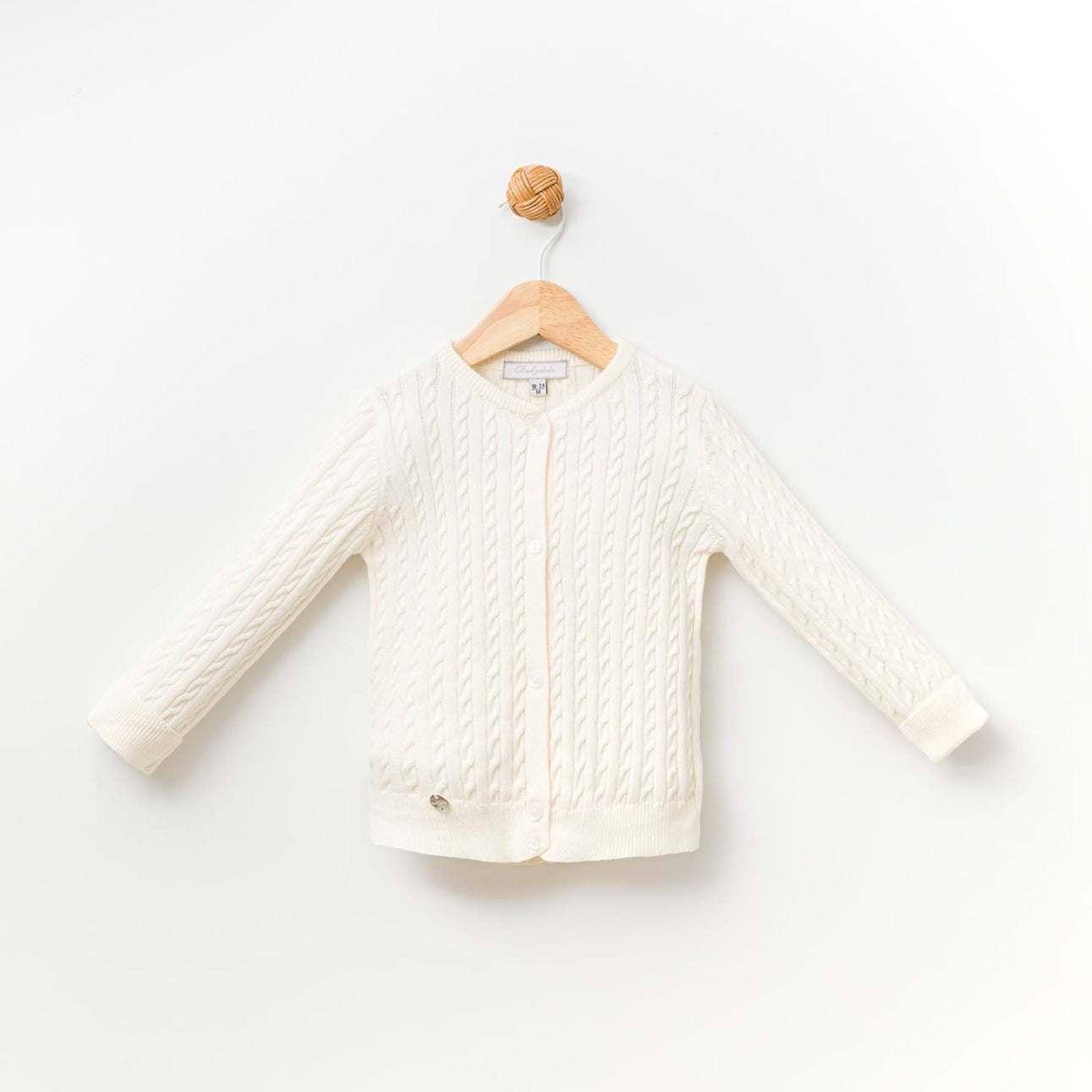 Babydola Triko Girl Cardigan - Babydola Triko Girl Cardigan - 3-6 Months / Off-White - babydola - Melymod