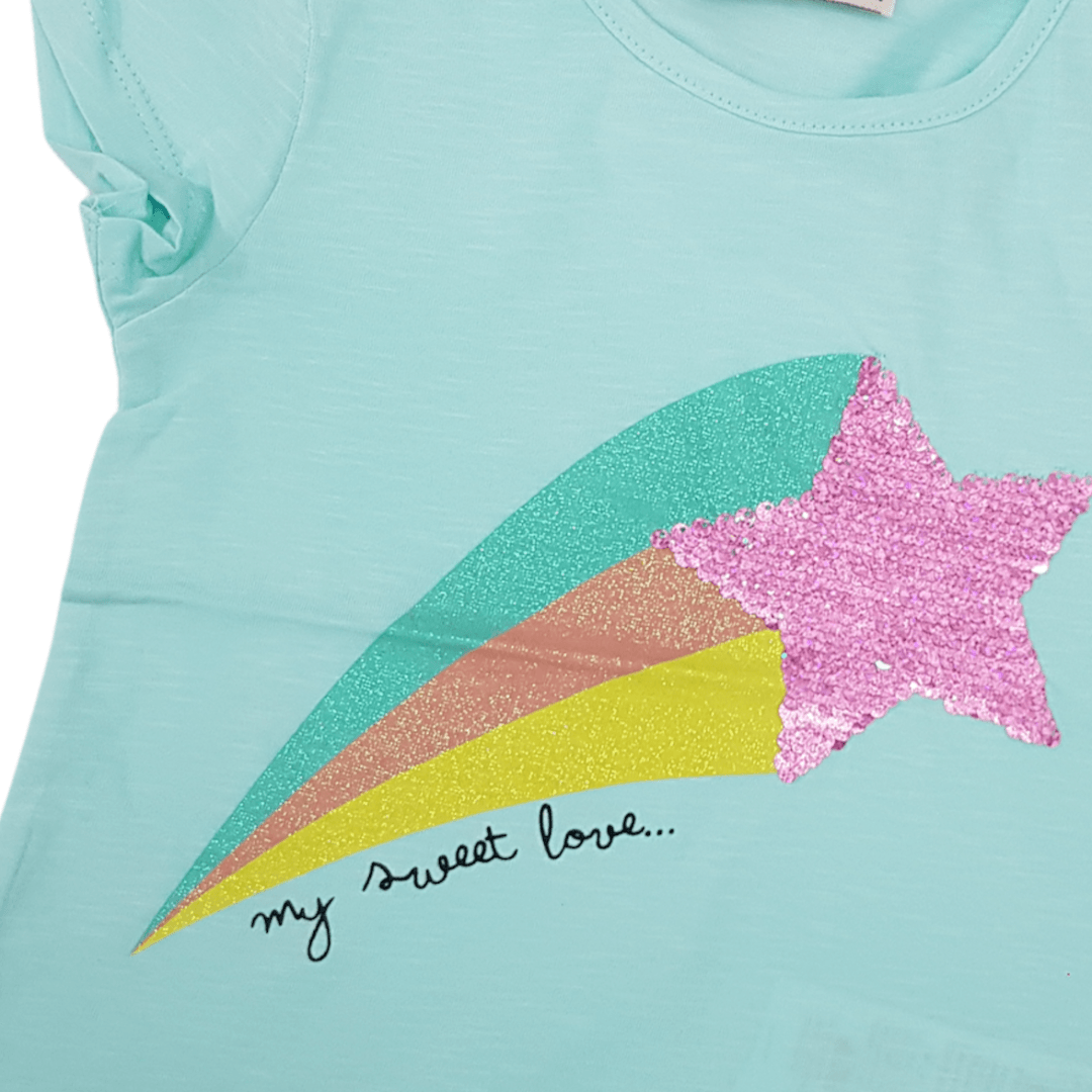 My Sweet Love Girls T-shirt - My Sweet Love Girls T-shirt - 2 Years - Silversun - Melymod
