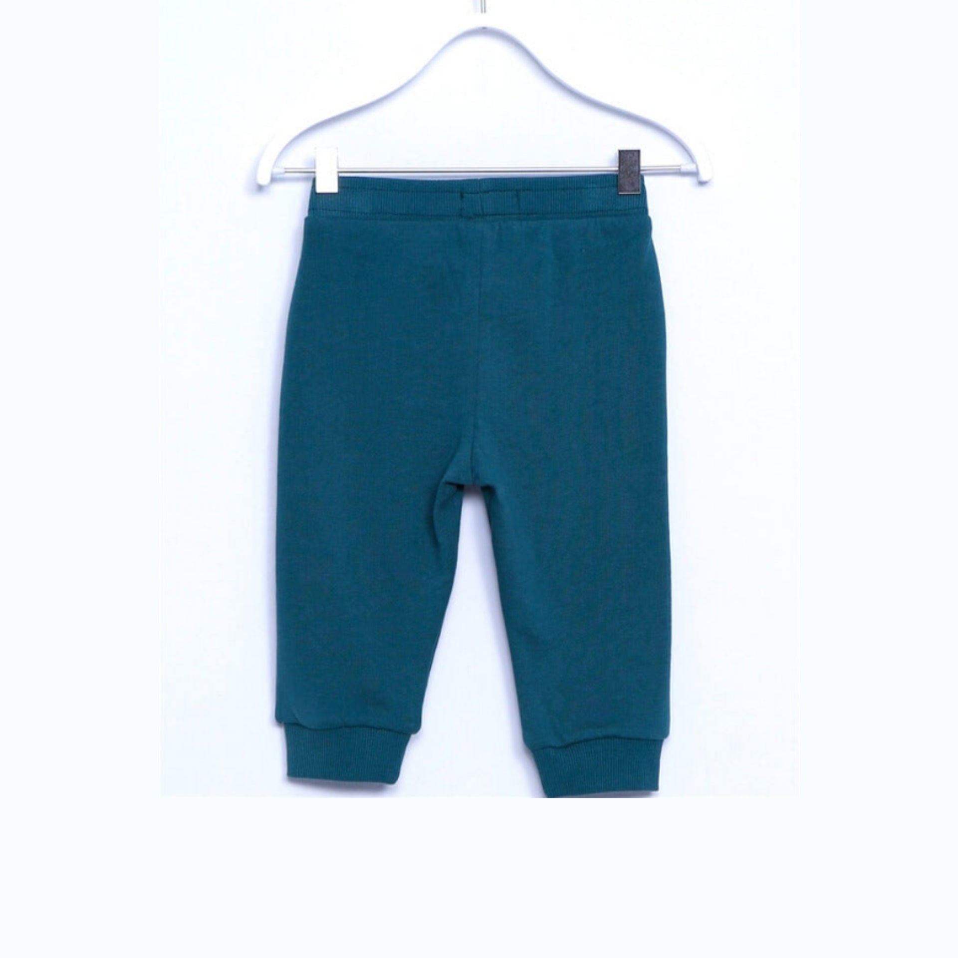 Green Elastic Waist Baby Boy Sweat Pants - Green Elastic Waist Baby Boy Sweat Pants - 6-9 Months - Silversun - Melymod