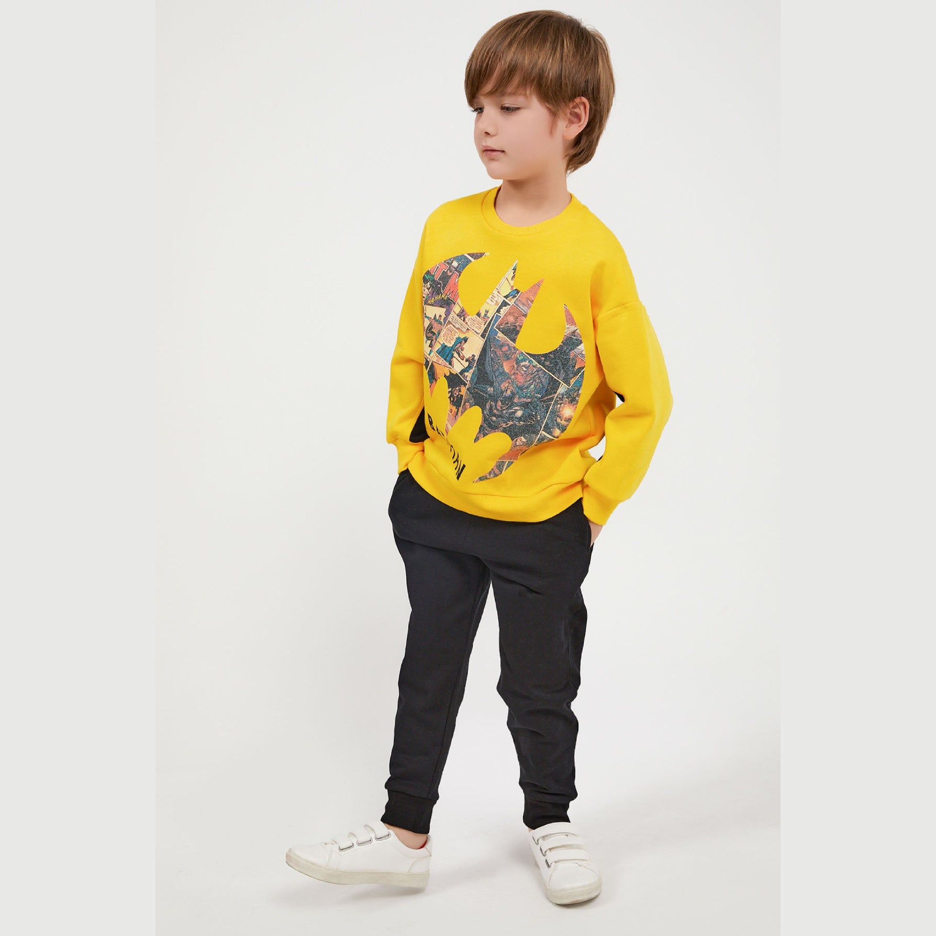 Batman Yellow Tracksuit Set - Batman Yellow Tracksuit Set - 3-4 Years - Rolypoly - Melymod