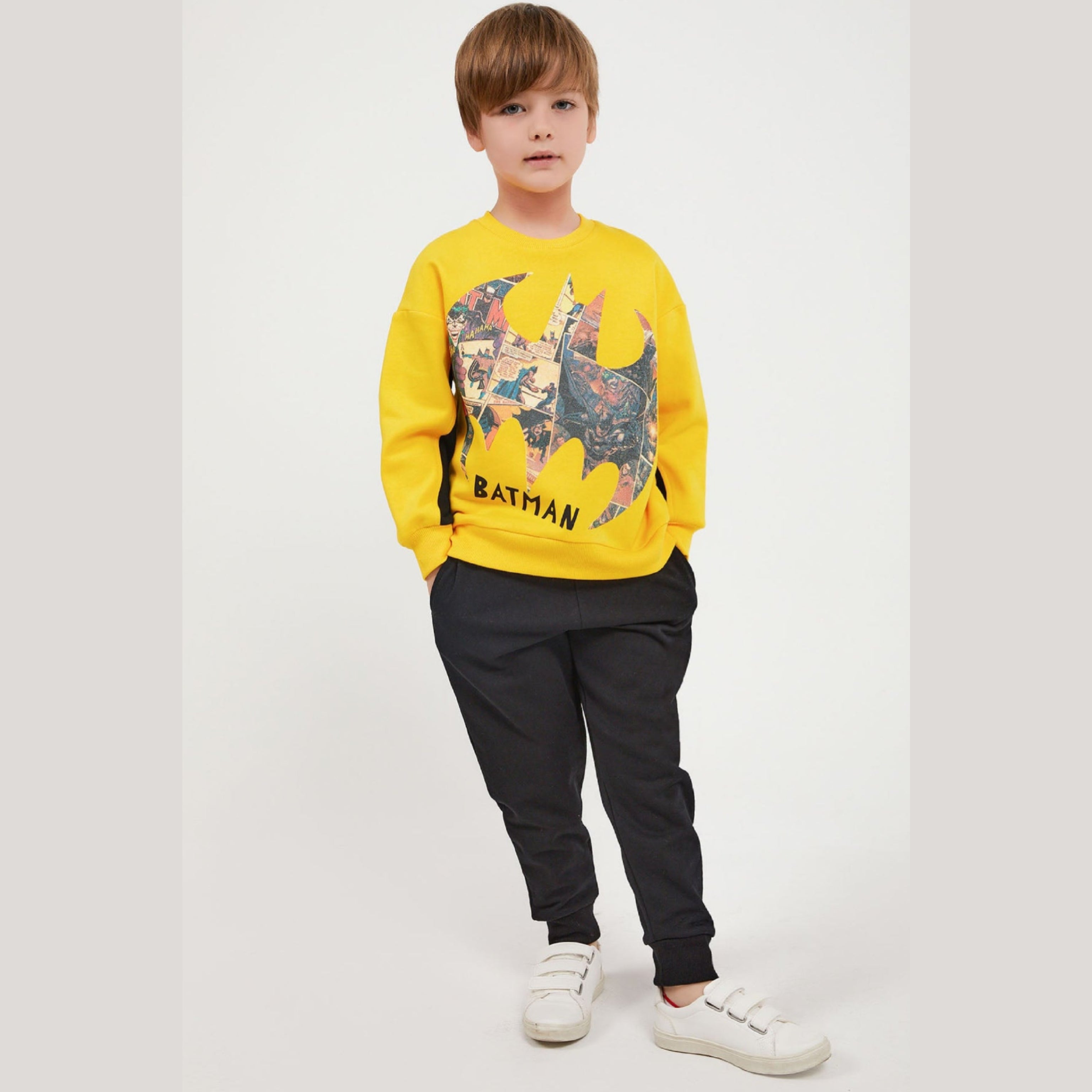 Batman Yellow Tracksuit Set - Batman Yellow Tracksuit Set - 3-4 Years - Rolypoly - Melymod