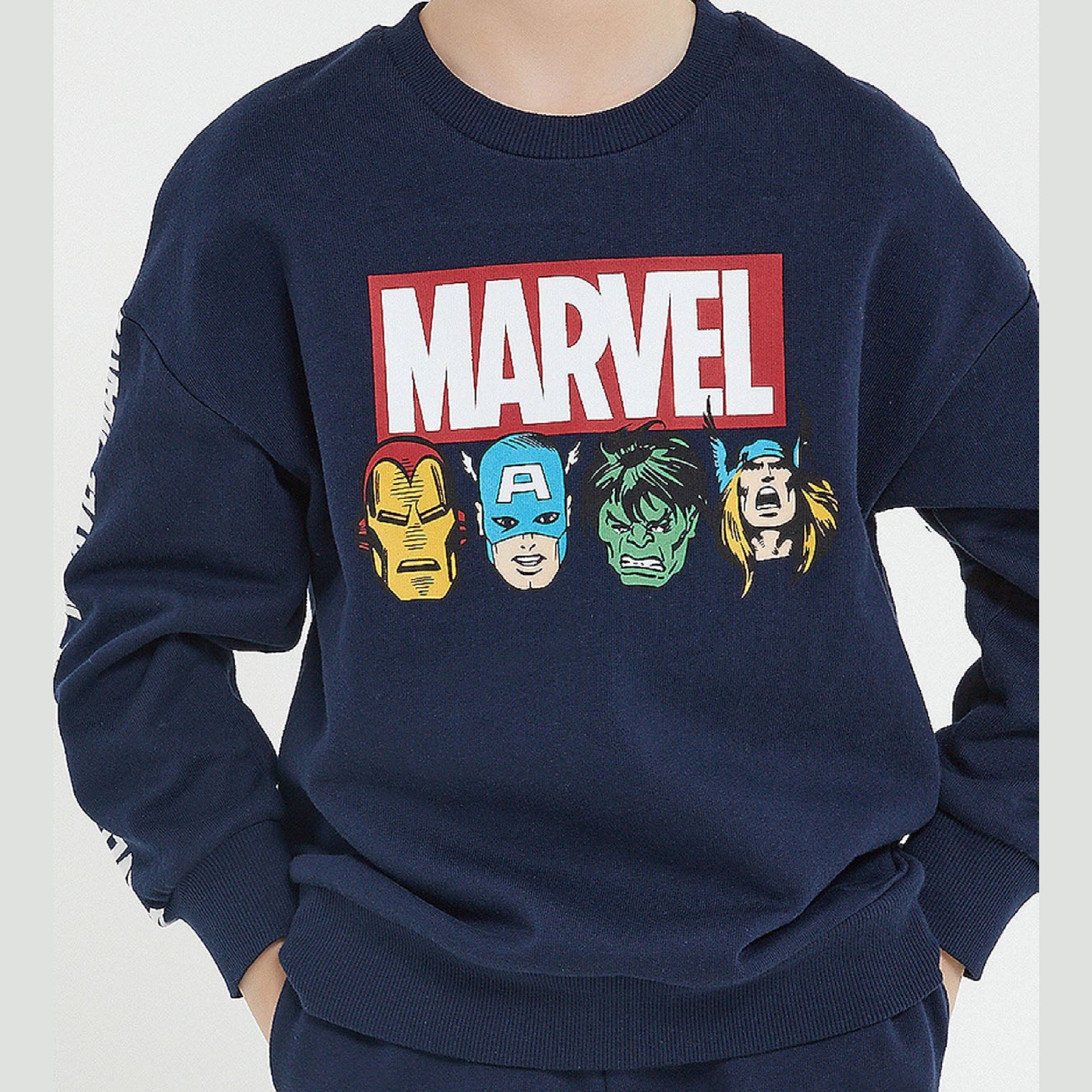 Marvel Dark Blue Tracksuit Set - Marvel Dark Blue Tracksuit Set - 3-4 Years - Rolypoly - Melymod