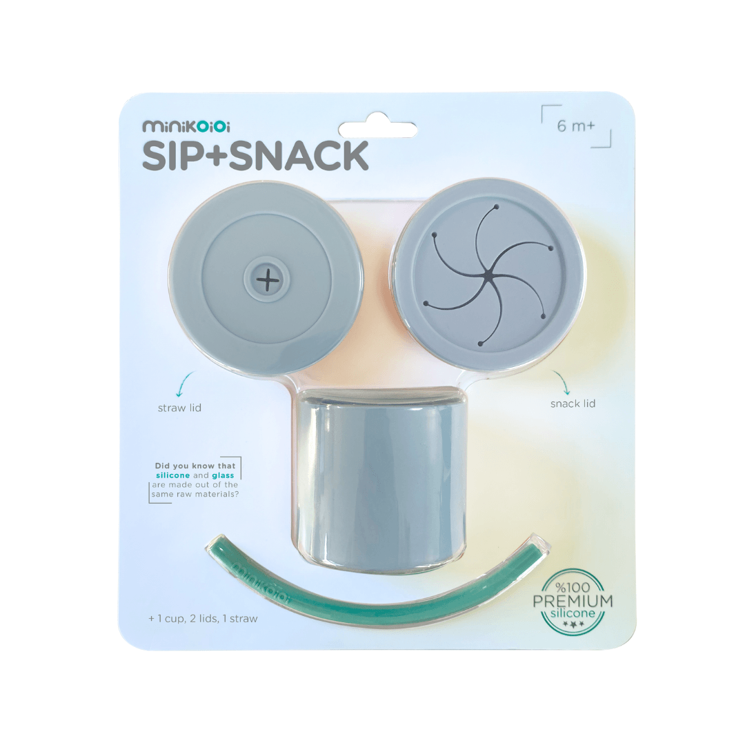 MinikOiOi Sip+Snack - Mineral Blue / Aqua Green - MinikOiOi Sip+Snack - Mineral Blue / Aqua Green - Mineral Blue - Minikoioi - Melymod