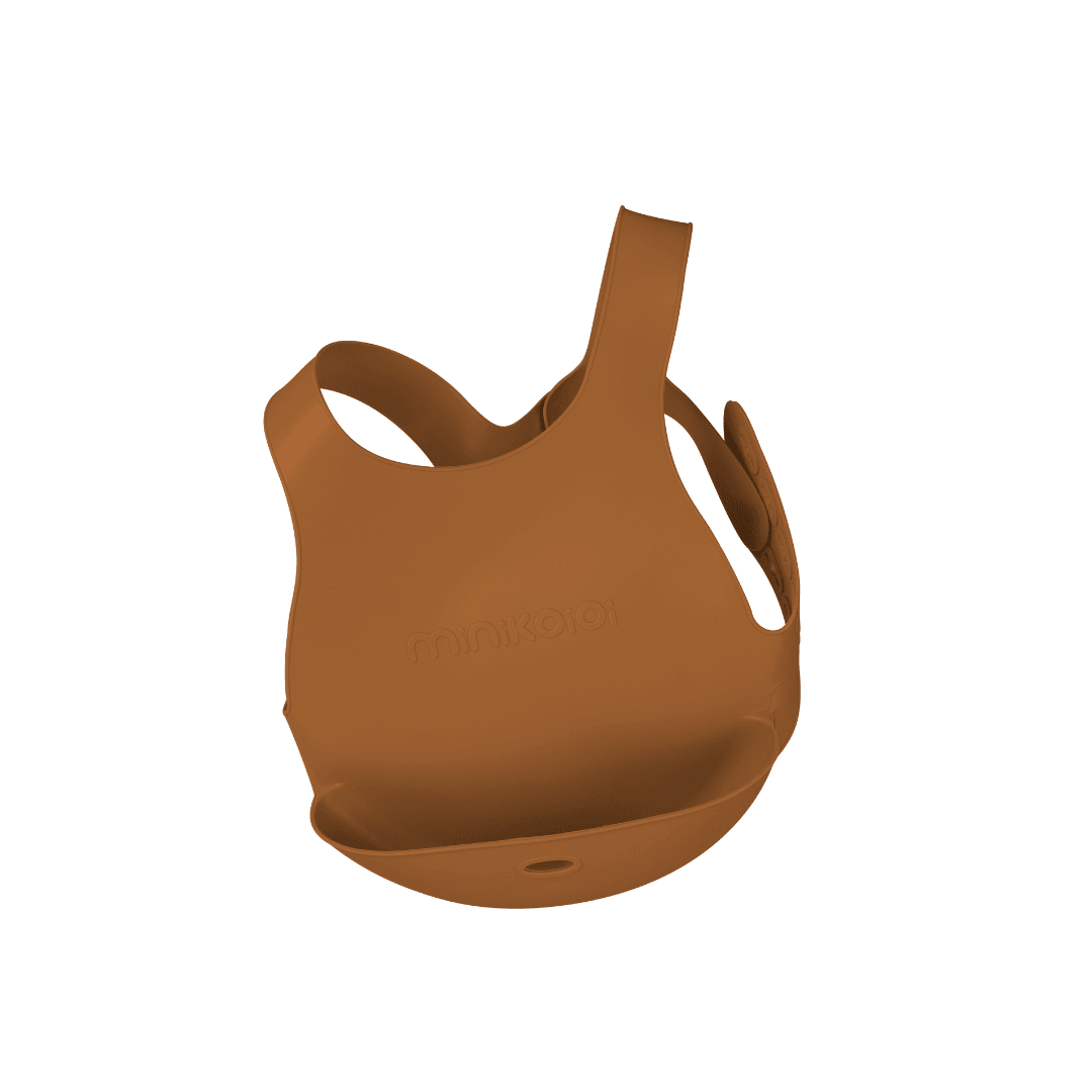 MinikOiOi Flexi Bib - Woody Brown - MinikOiOi Flexi Bib - Woody Brown - Default Title - Minikoioi - Melymod