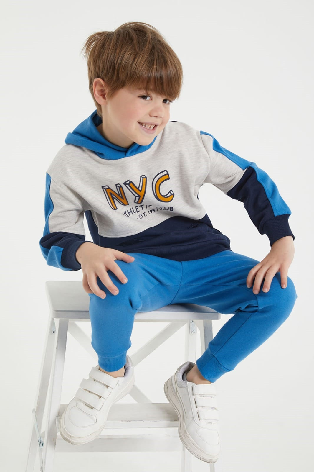NYC Fleece Hooded Tracksuit - NYC Fleece Hooded Tracksuit - 2-3 Years - Rolypoly - Melymod