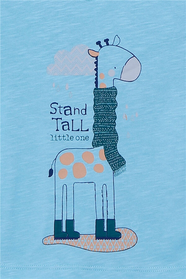 Stand Tall Little One Long Sleeve Cotton Shirt - Stand Tall Little One Long Sleeve Cotton Shirt - 6-9 Months - Silversun - Melymod