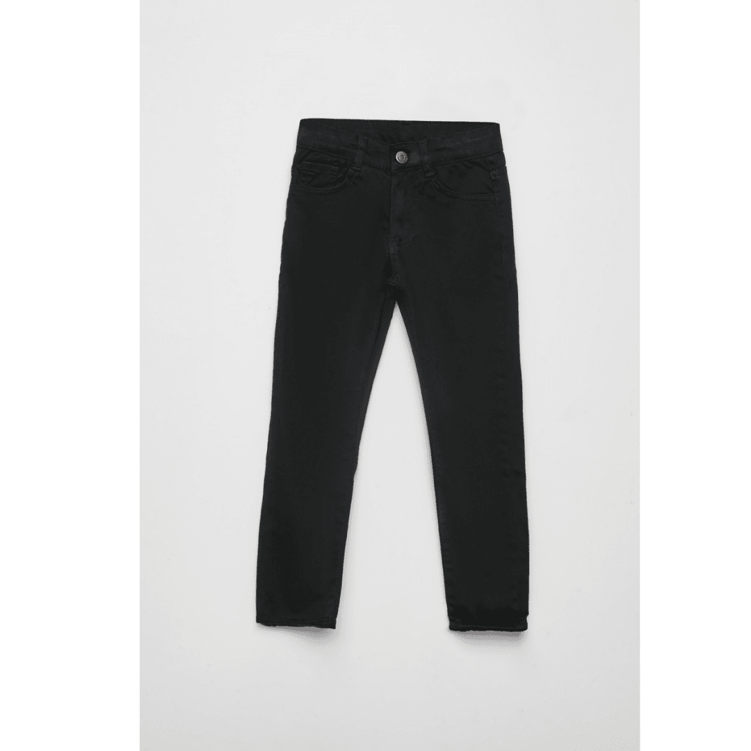 Black Chino Boy Trousers - Black Chino Boy Trousers - 12 Years - BG Baby - Melymod
