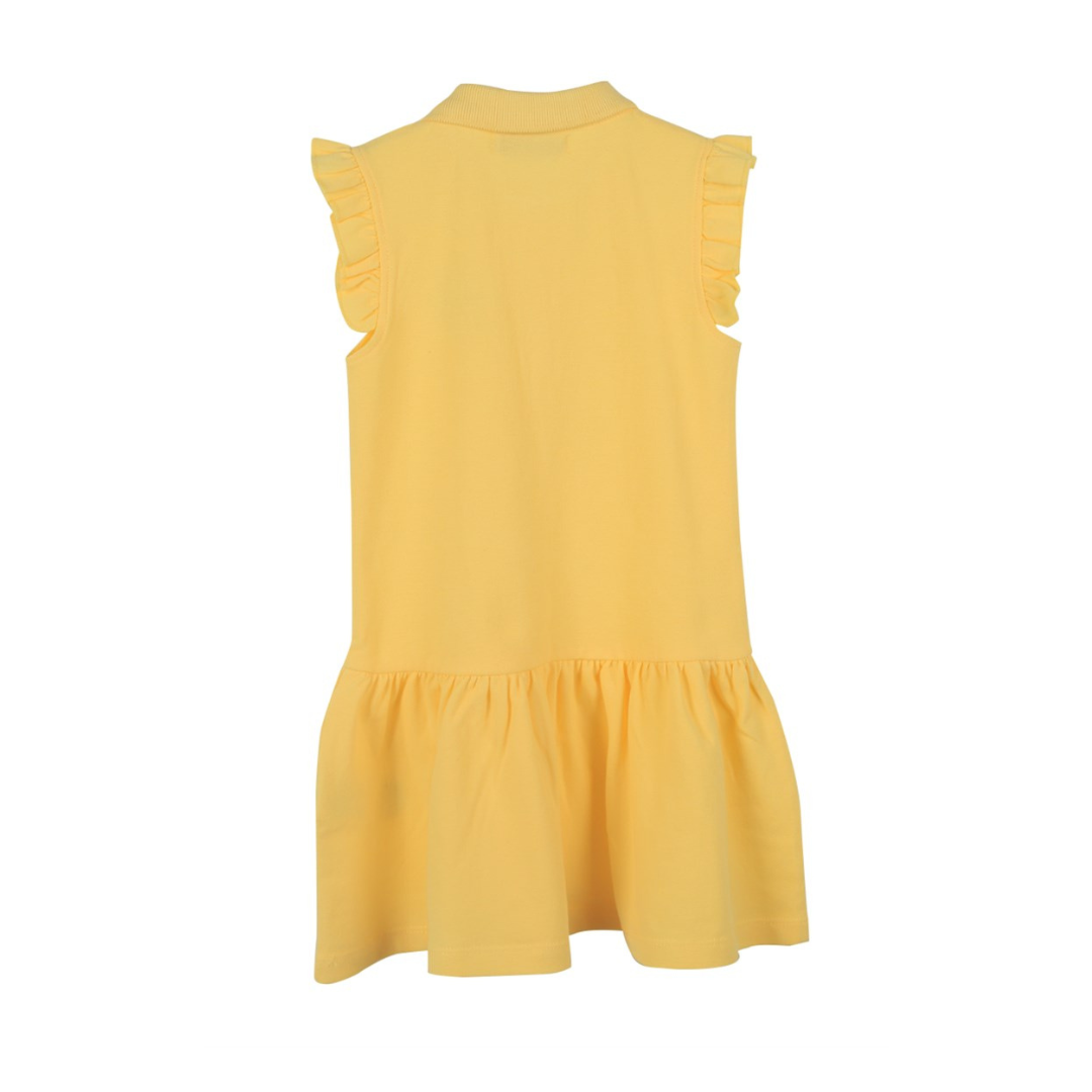 Yellow Basic Polo Dress