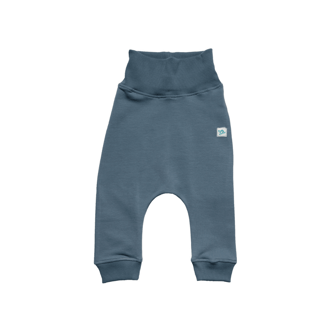 Gray-Blue Organic Cotton Boy Sweat with Pockets with Organic Fit Pants - Gray-Blue Organic Cotton Boy Sweat with Pockets with Organic Fit Pants - 6-12 Months - NilaKids - Melymod