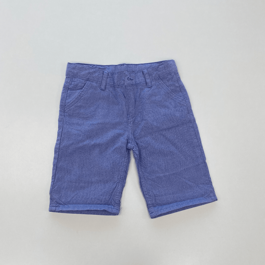 Denim Colored Boys Shorts - Denim Colored Boys Shorts - 3-4 Years / Lilac - Bobby JR - Melymod