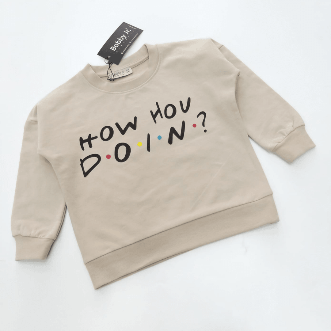 How Hou Doin Sweatshirt - How Hou Doin Sweatshirt - 4-5 Years - Bobby JR - Melymod