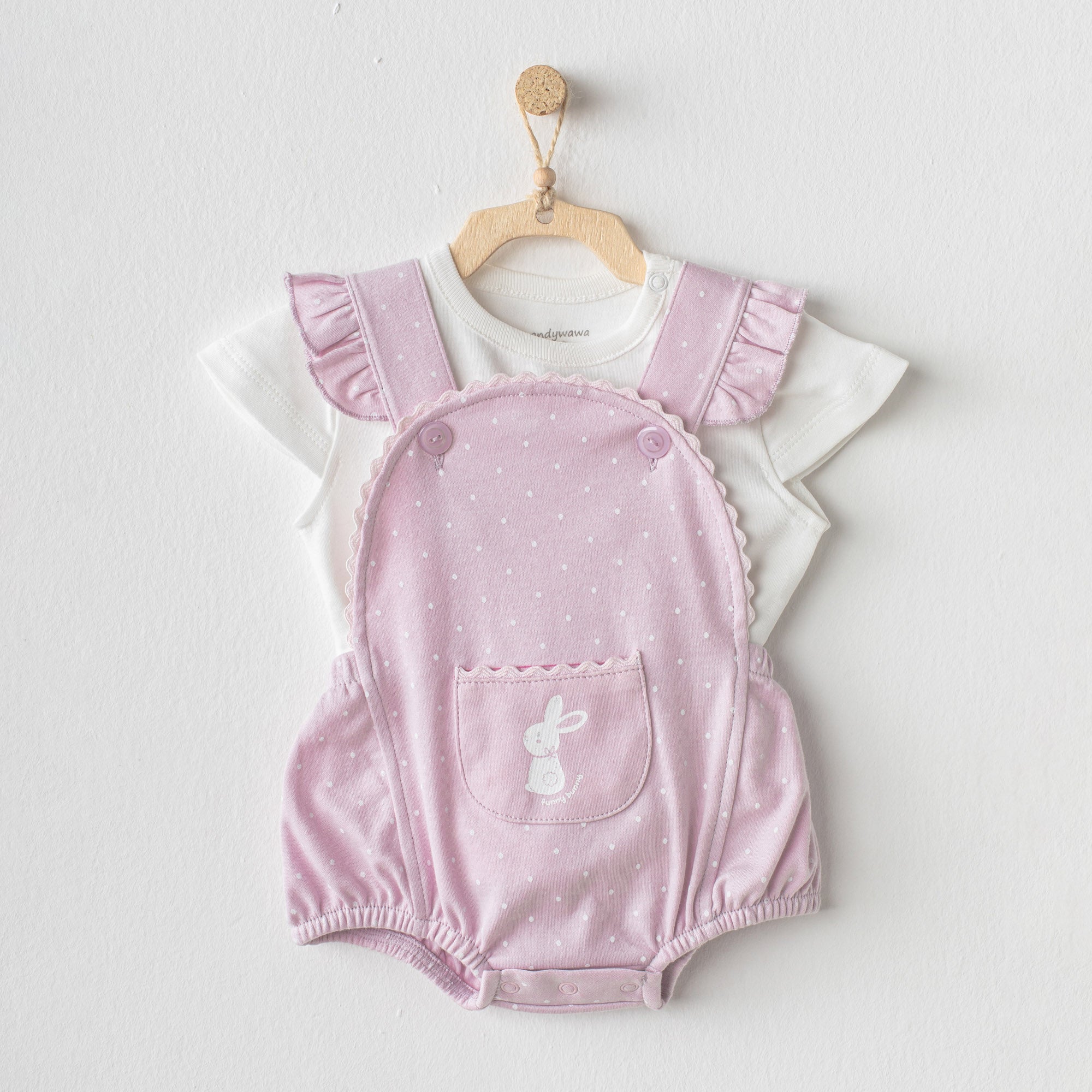 Funny Bunny Casual Romper Set - Funny Bunny Casual Romper Set - 3-6 Months - Andywawa - Melymod