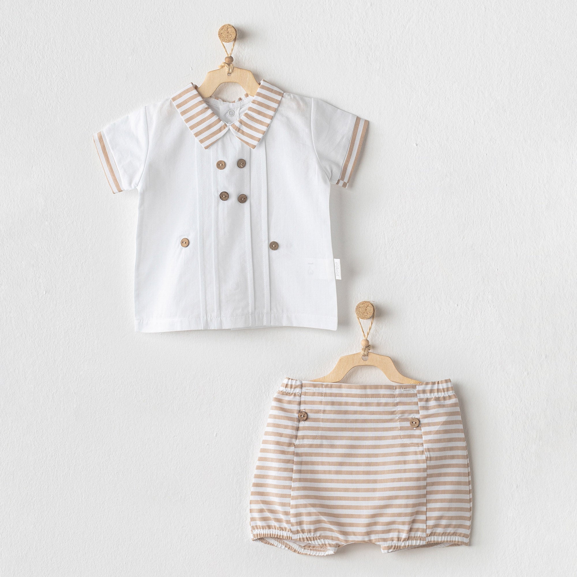 Baby Boy Shorts & Shirt Set - Baby Boy Shorts & Shirt Set - 3-6 Months - Andywawa - Melymod