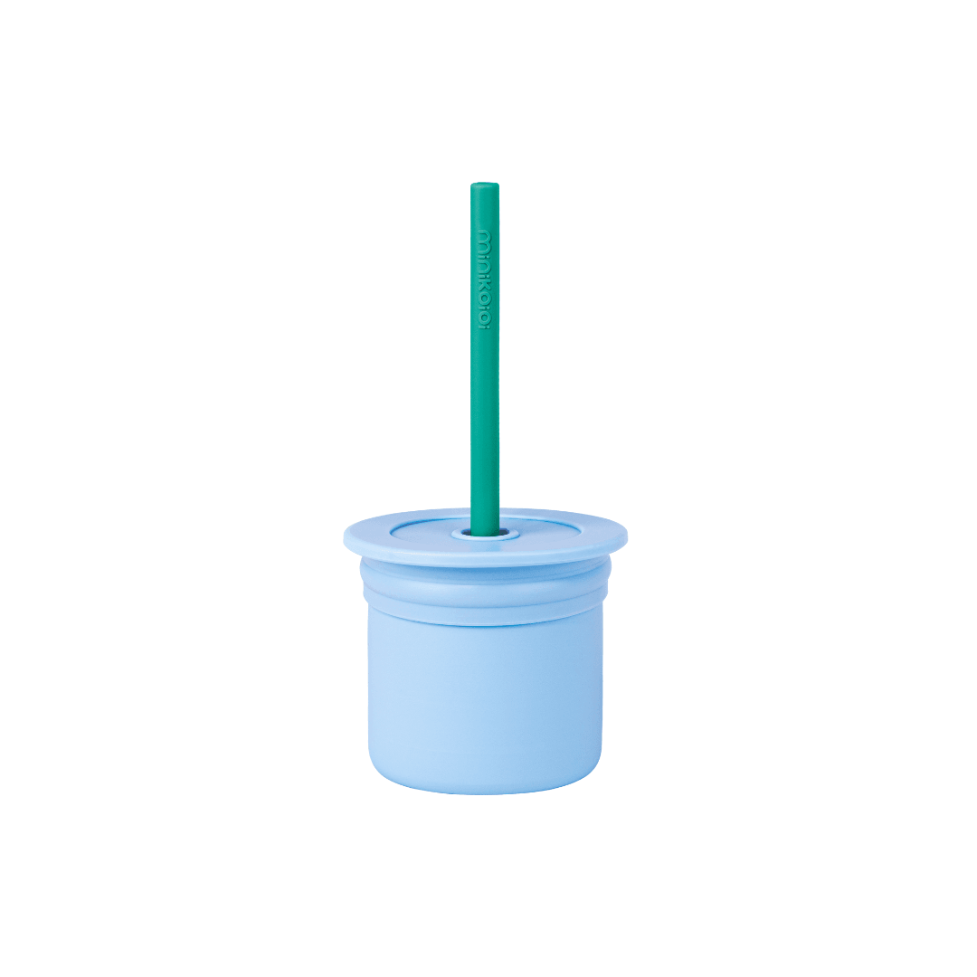 MinikOiOi Sip+Snack - Mineral Blue / Aqua Green