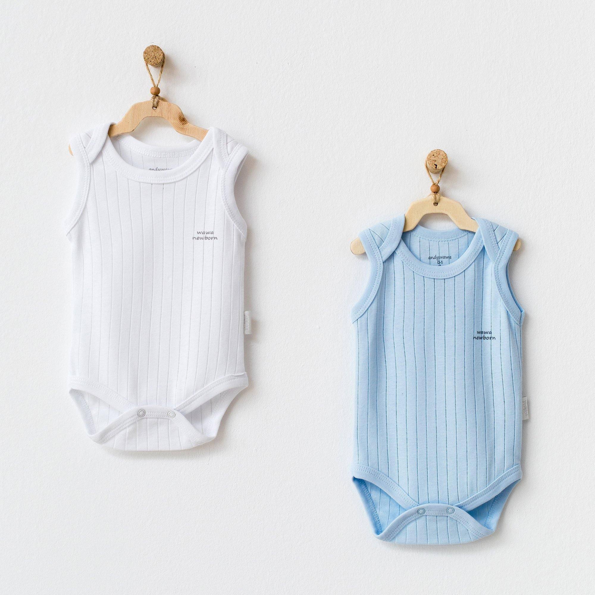 Sleeveless Bodysuits Set - Sleeveless Bodysuits Set - 0-1 Months - Andywawa - Melymod