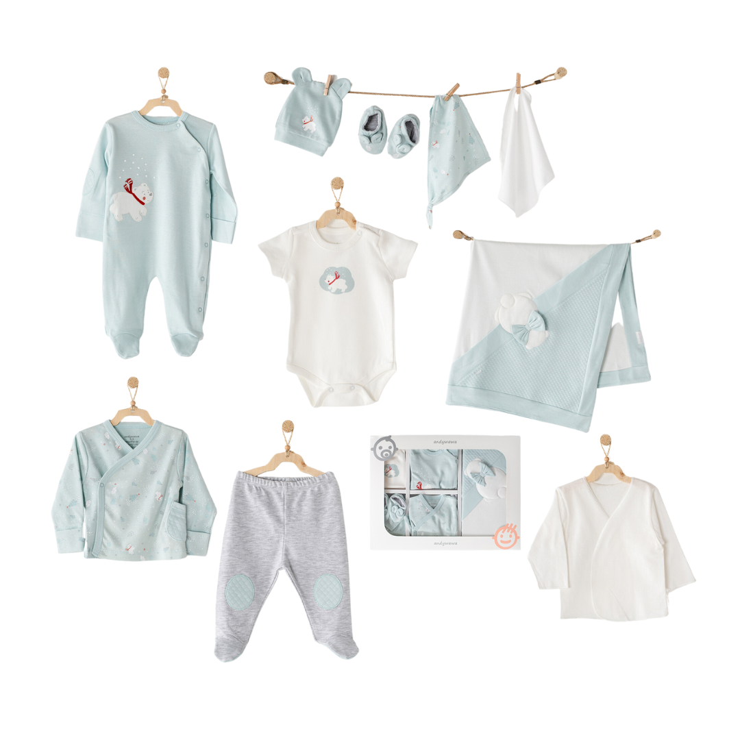 New Born 10 pieces hospital set - New Born 10 pieces hospital set - 0-3 Months - Andywawa - Melymod