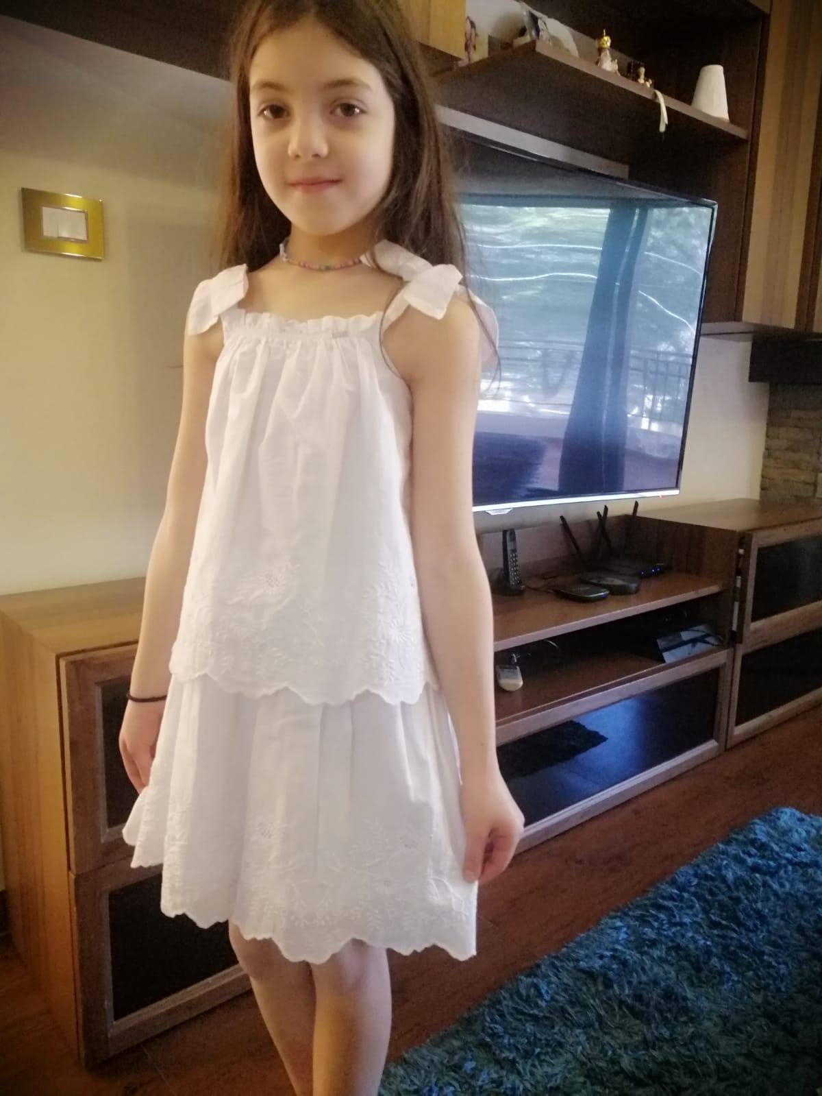 Lace Shirt & Skirt Set - Lace Shirt & Skirt Set - 6-7 Years / White - Monna Rosa - Melymod