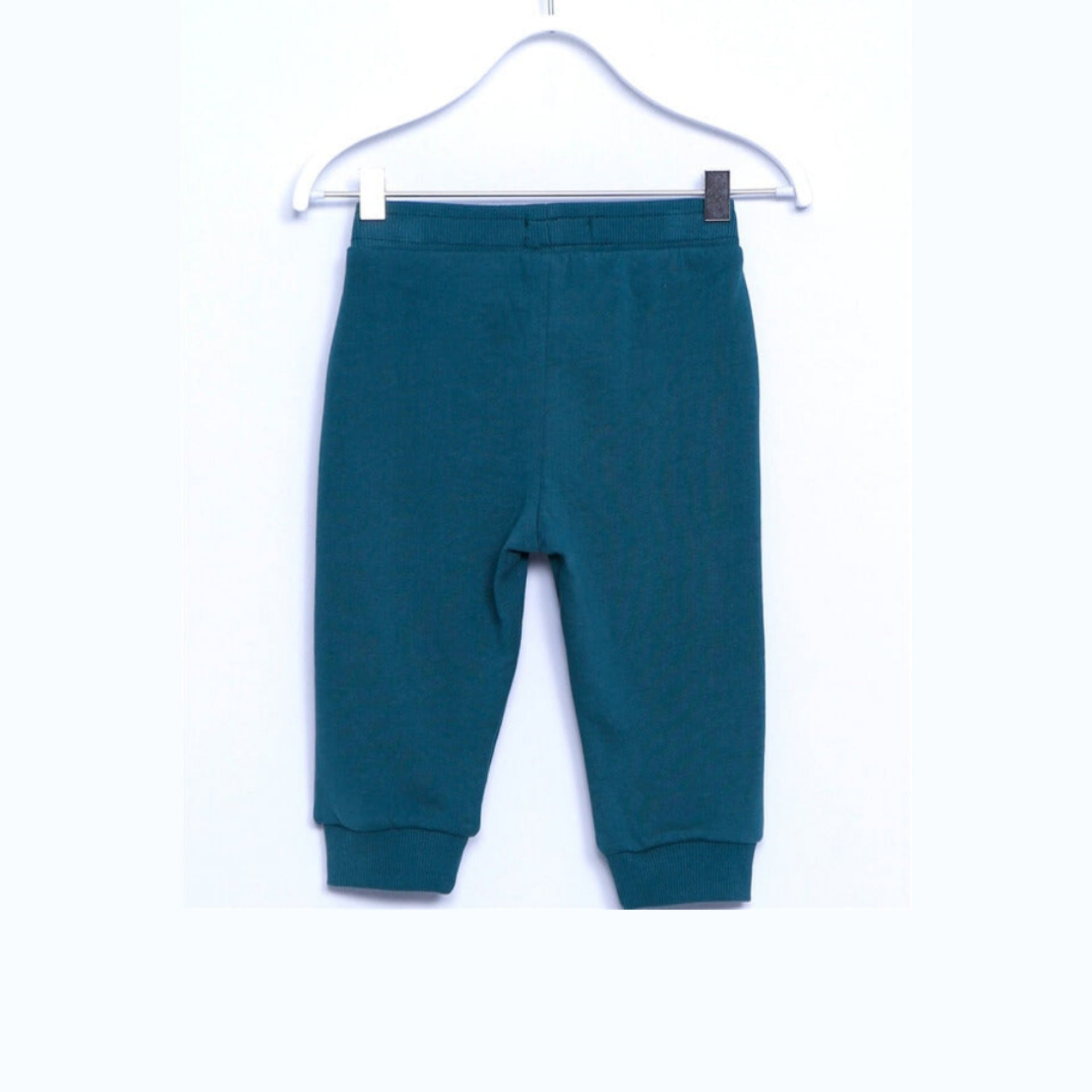 Green Elastic Waist Baby Boy Sweat Pants - Green Elastic Waist Baby Boy Sweat Pants - 6-9 Months - Silversun - Melymod