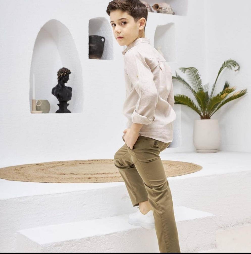 Boys Chino Trousers (5 colours) - Boys Chino Trousers (5 colours) - 4-5 Years / Beige - G-Serko - Melymod