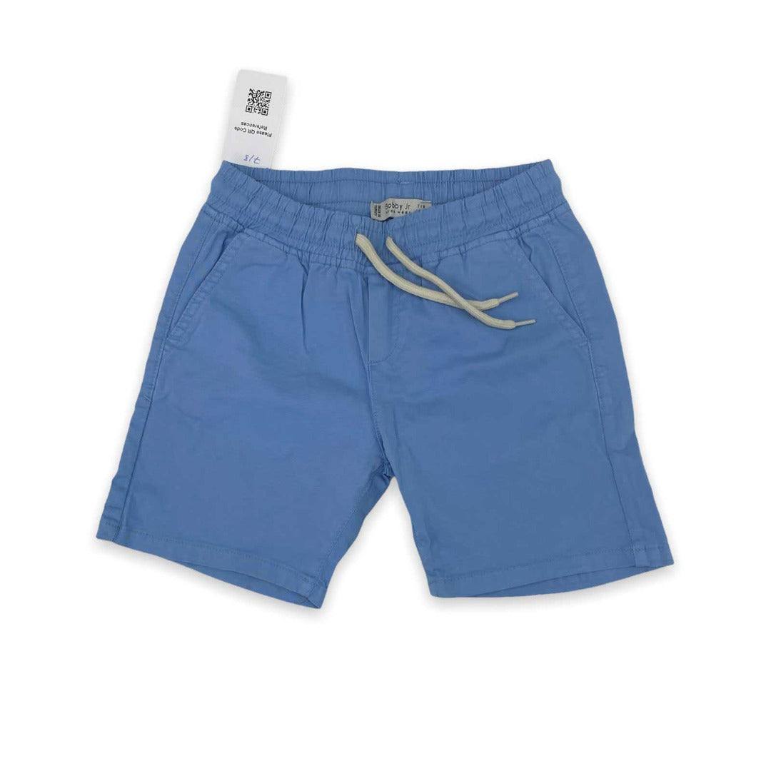 Elastic Waist with Lace Chino Shorts (8 to 14 years) - Elastic Waist with Lace Chino Shorts (8 to 14 years) - 8-9 Years / Light Blue - Bobby JR - Melymod
