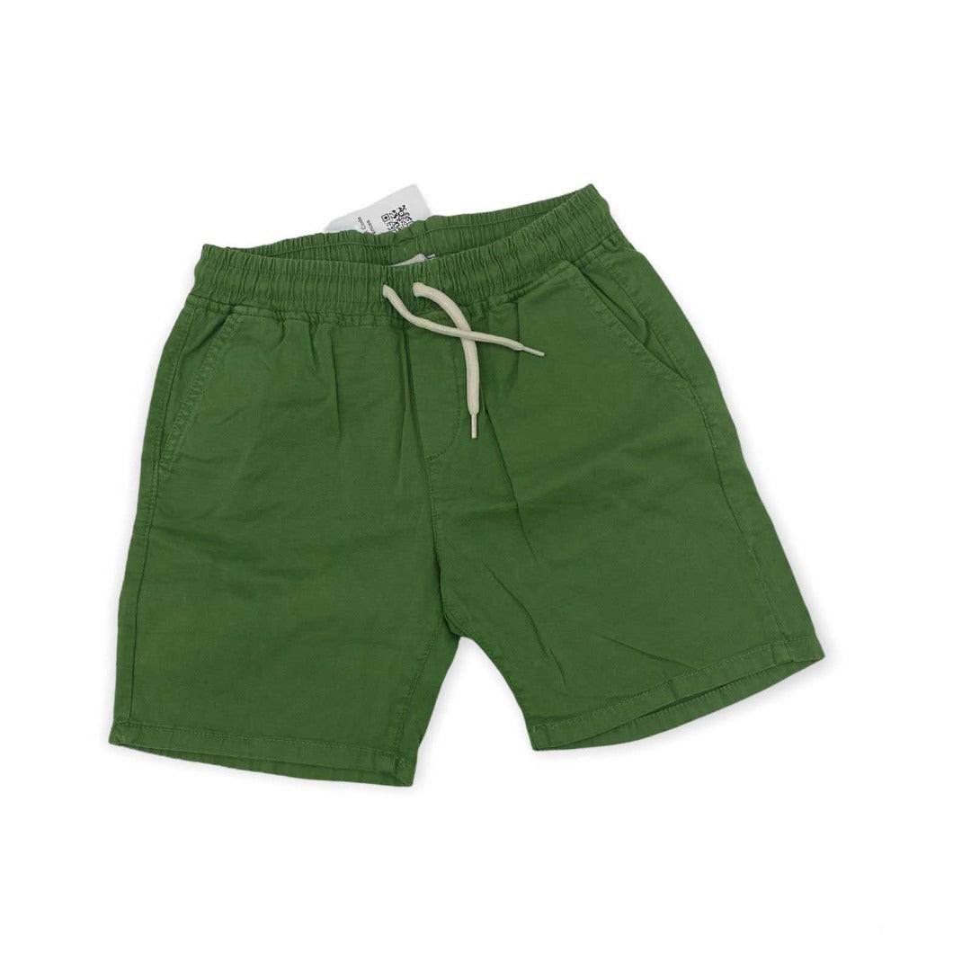 Elastic Waist with Lace Chino Shorts (8 to 14 years) - Elastic Waist with Lace Chino Shorts (8 to 14 years) - 8-9 Years / Dark Green - Bobby JR - Melymod